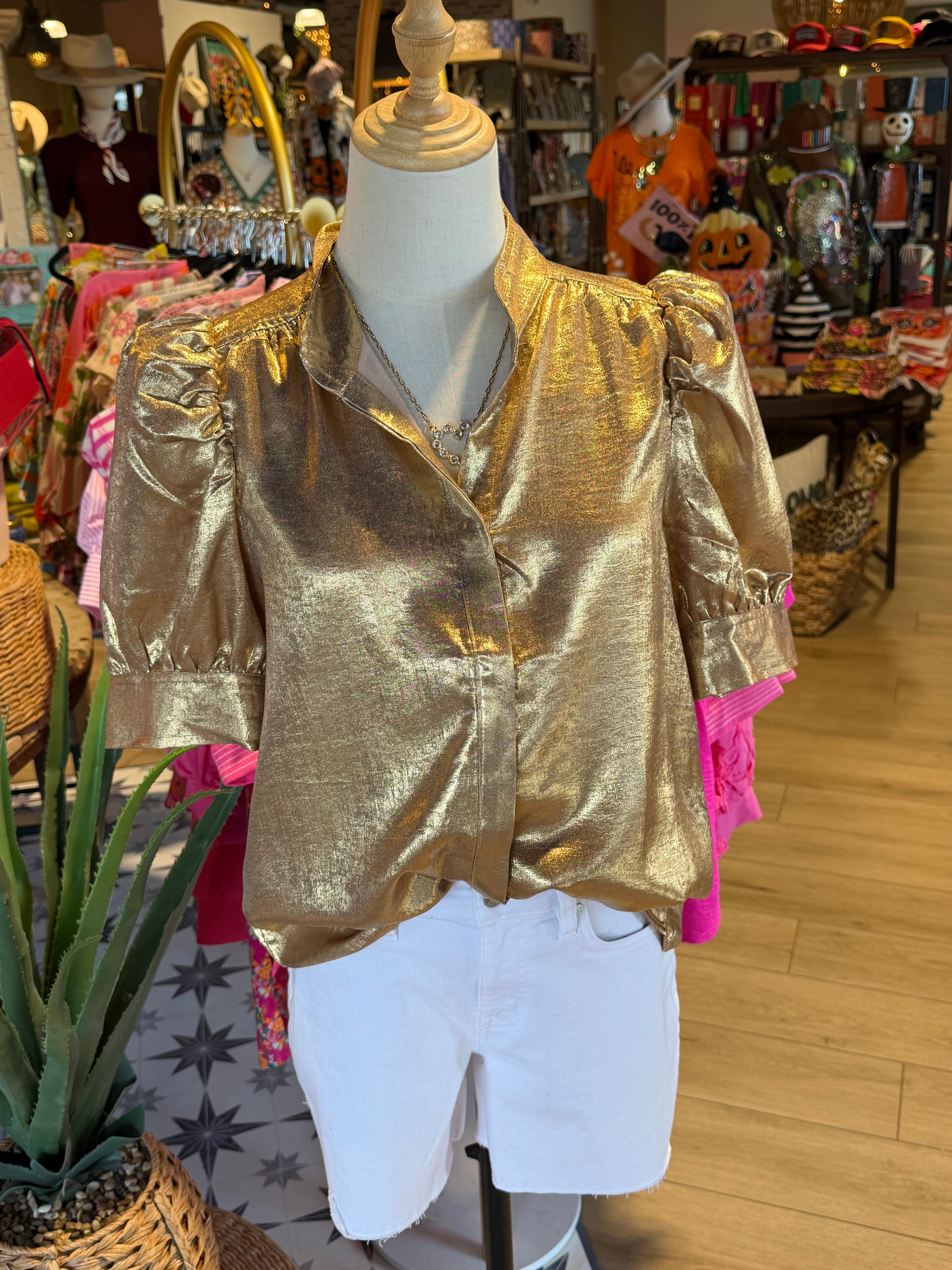 Shimmer Gold Top