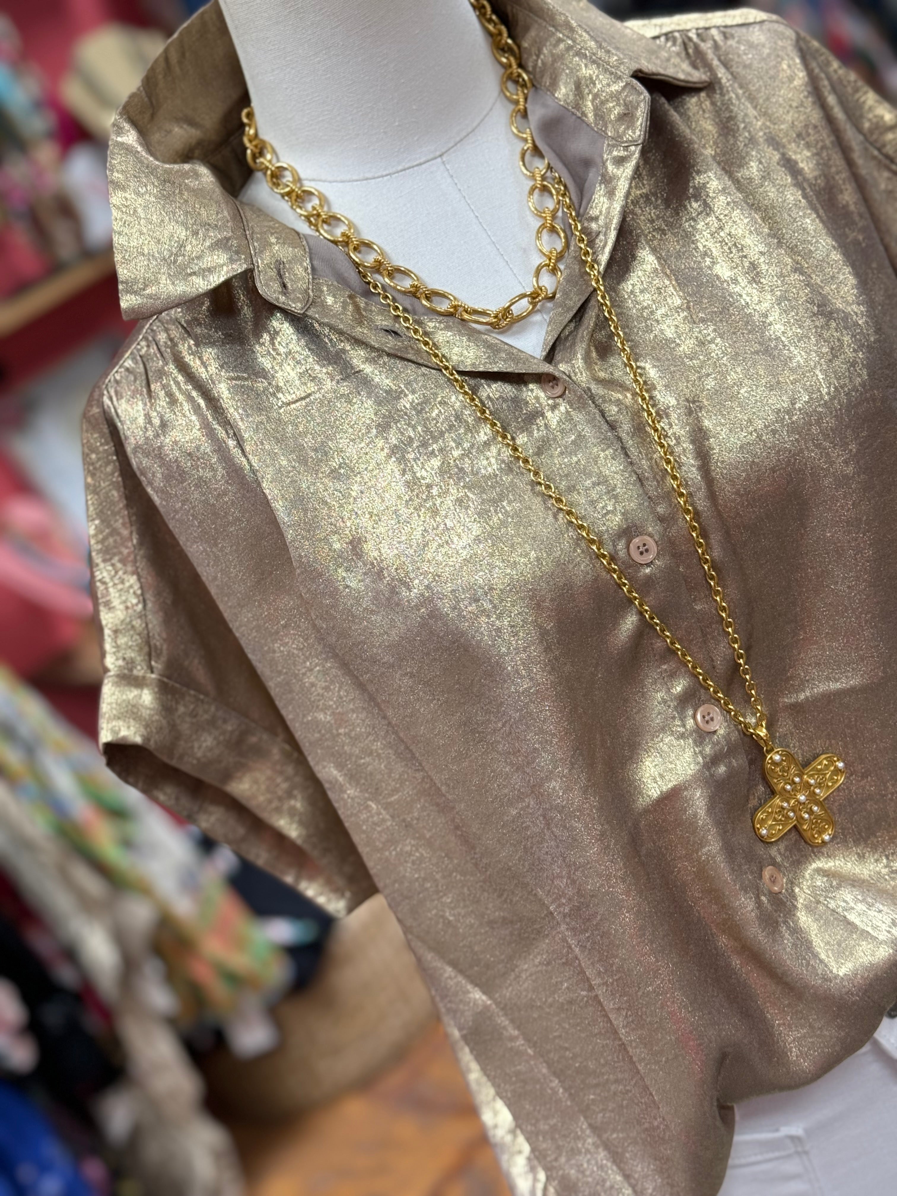 Gold Leaf Top***