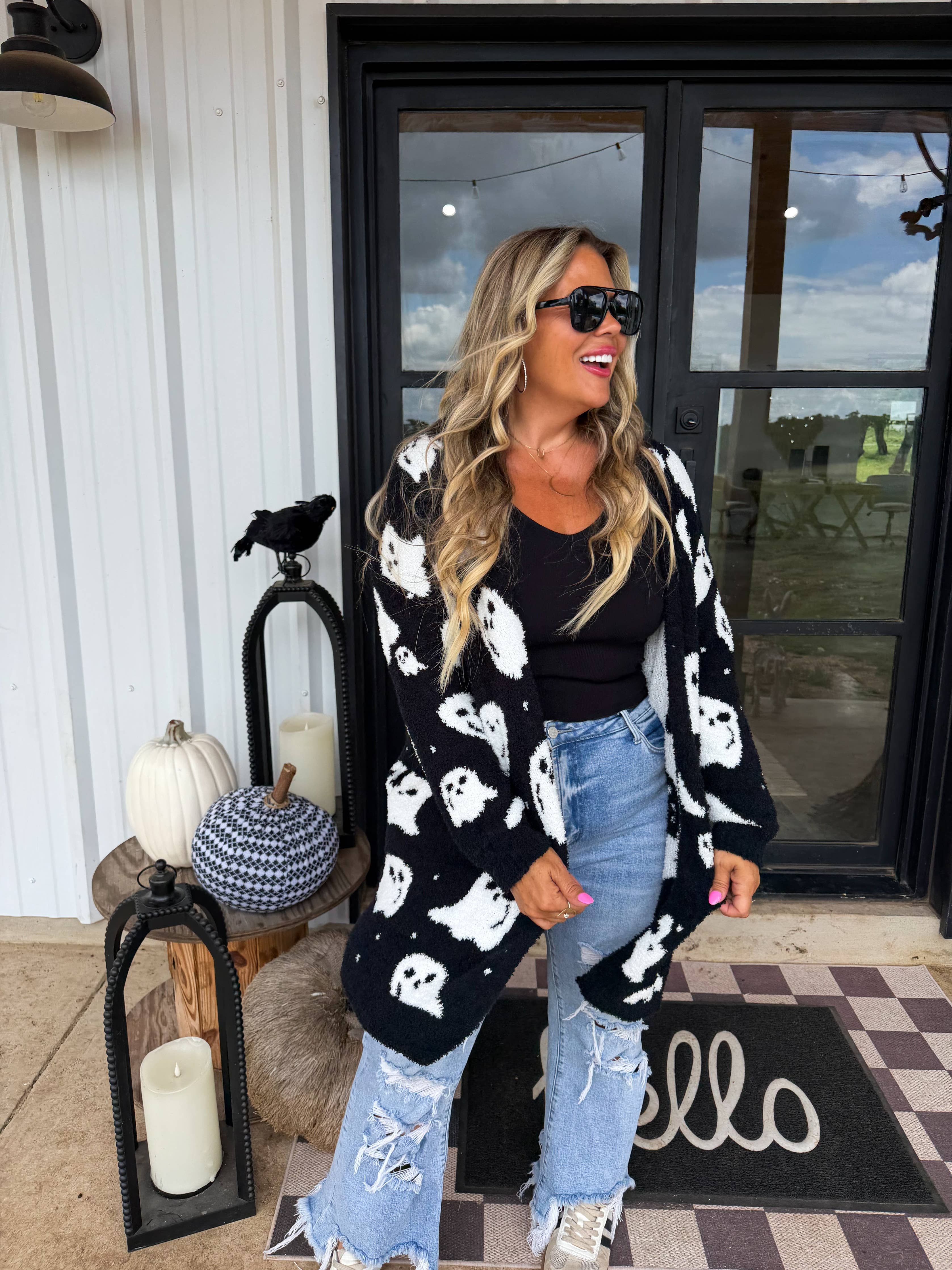 BOO CREW REVERSIBLE CLOUD CARDIGAN 3 colors