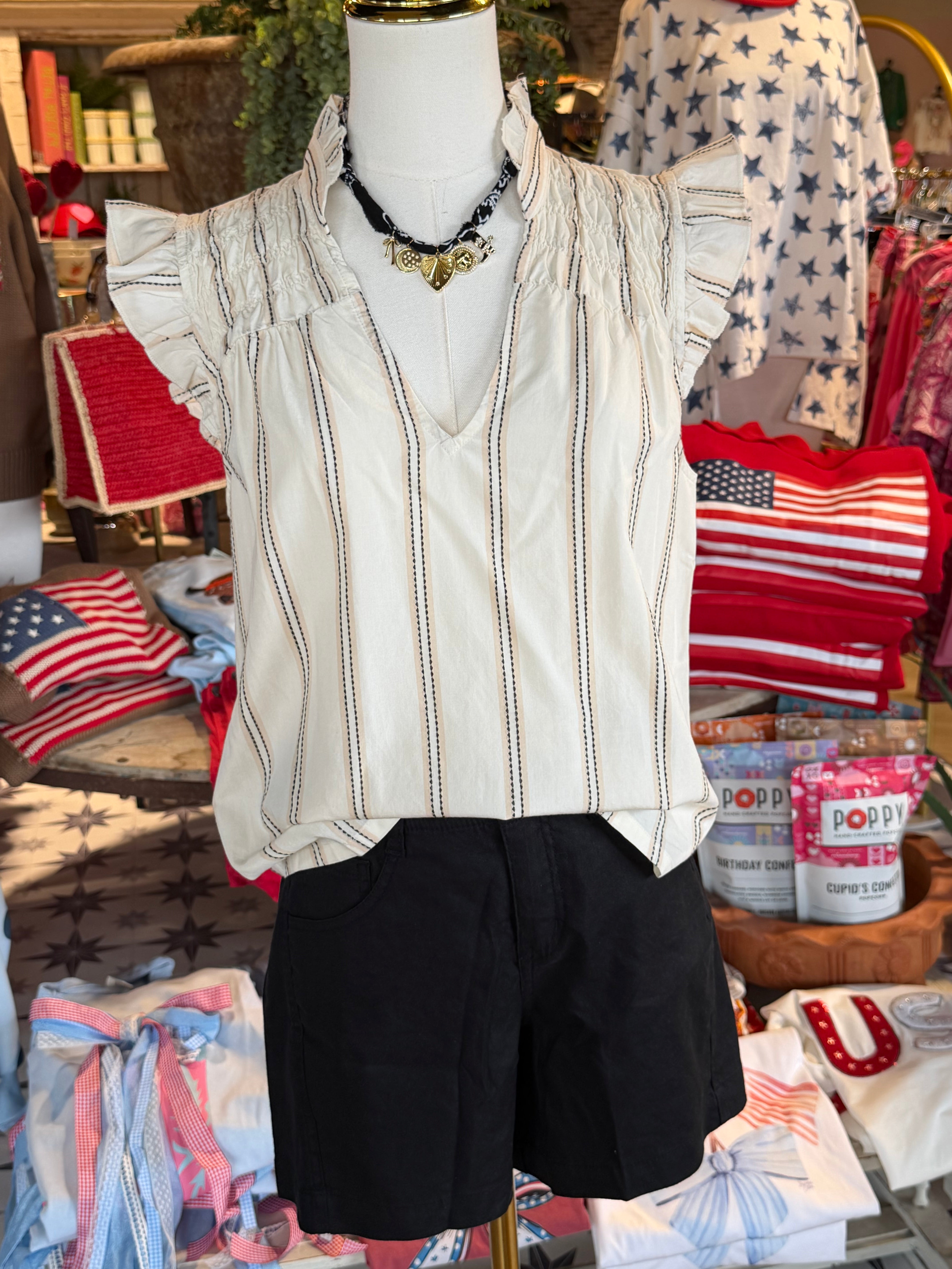 Rhonda Ruffle Top