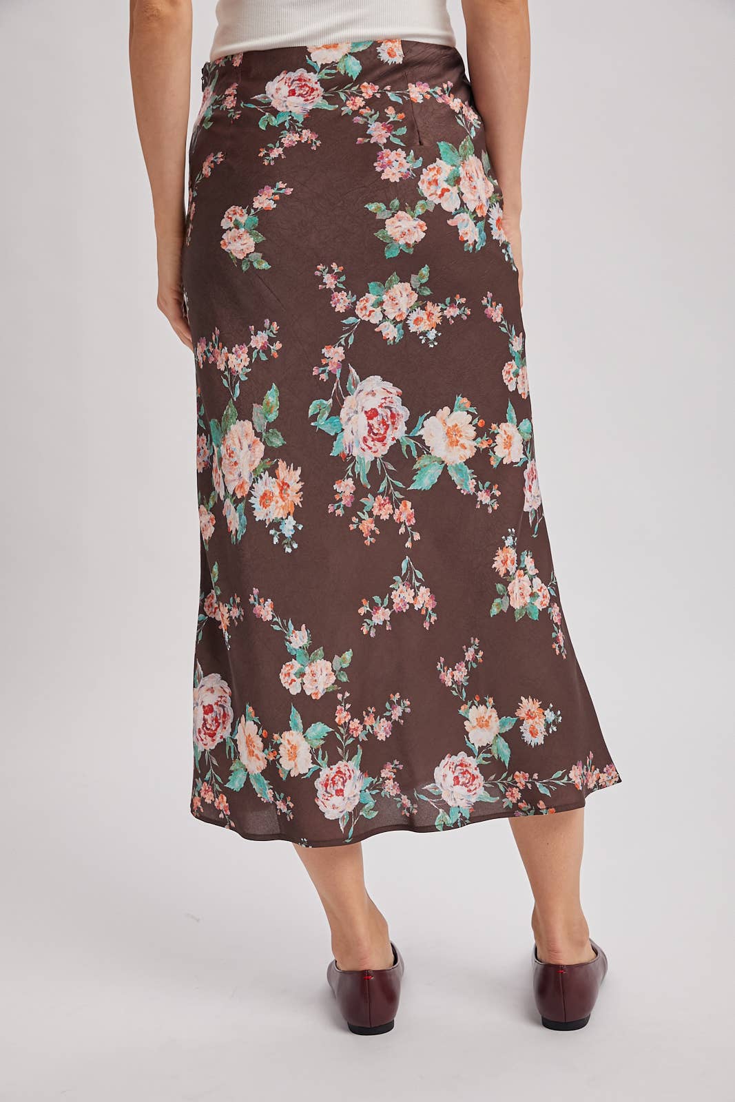 FLORAL MIDI SKIRT