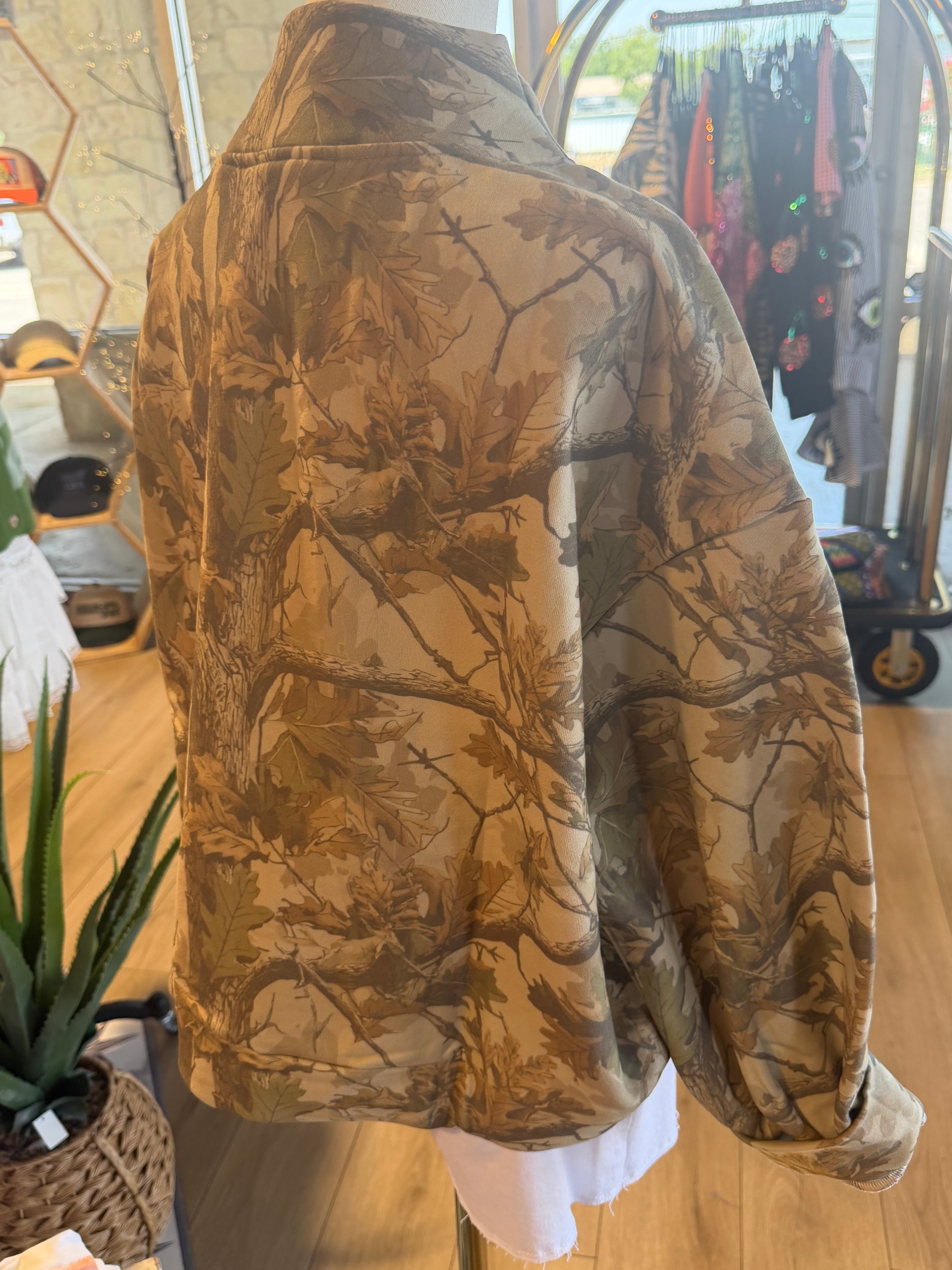 Camo Game Day Mock Neck