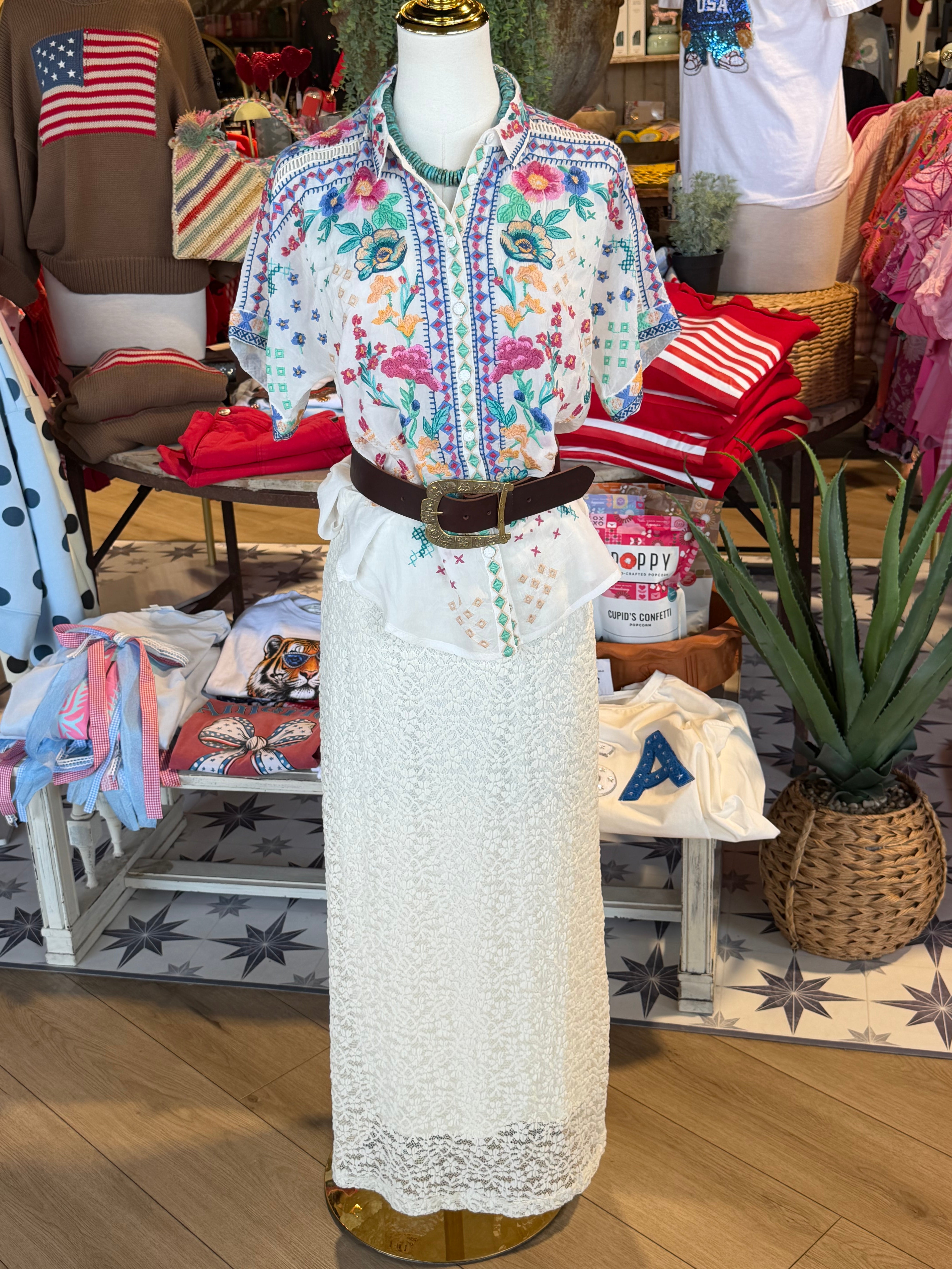 Lunes Short Sleeve Top