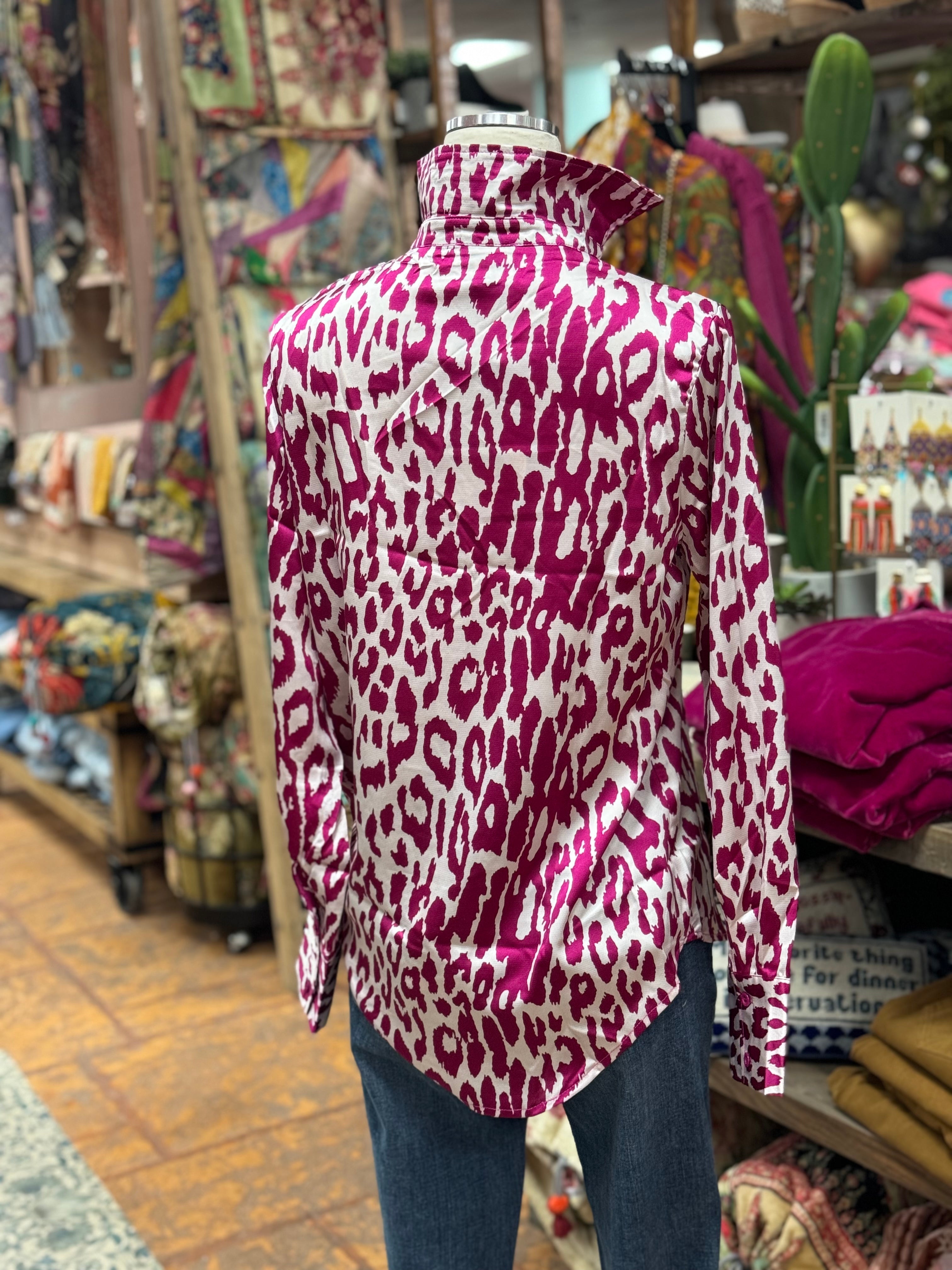Pink Out Leopard Top
