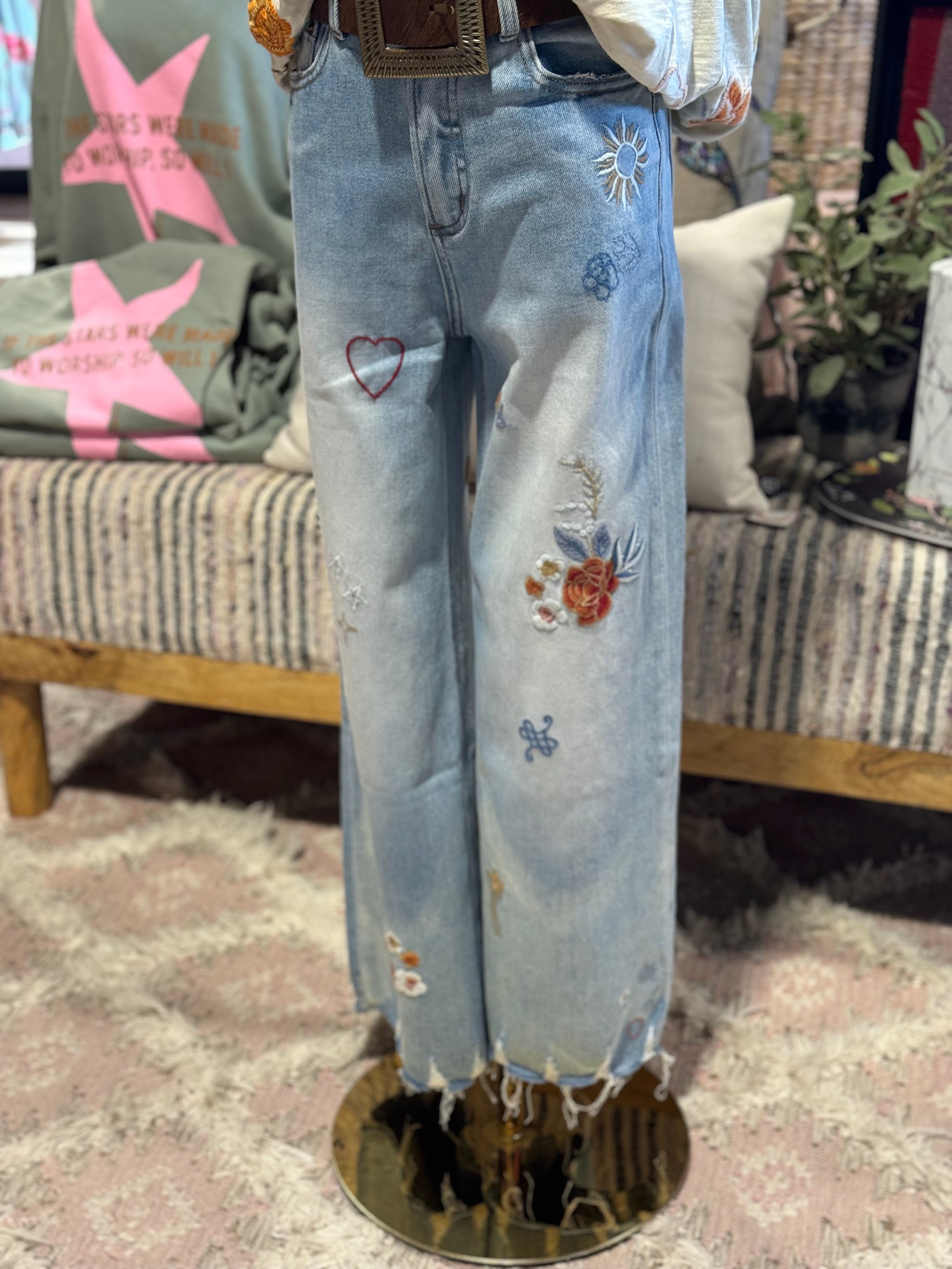 Tori Embroidered Jean