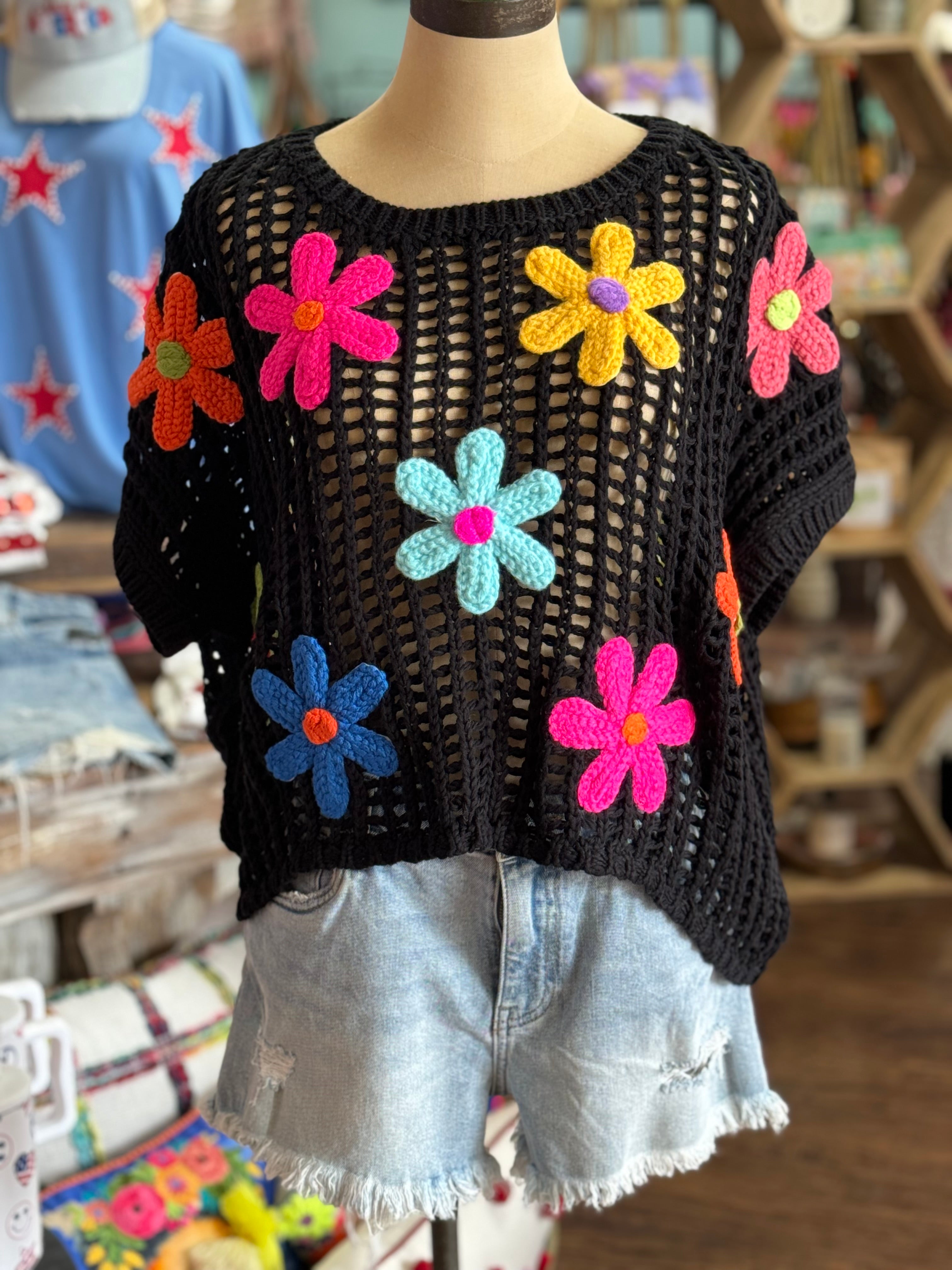 Crochet Flower Top