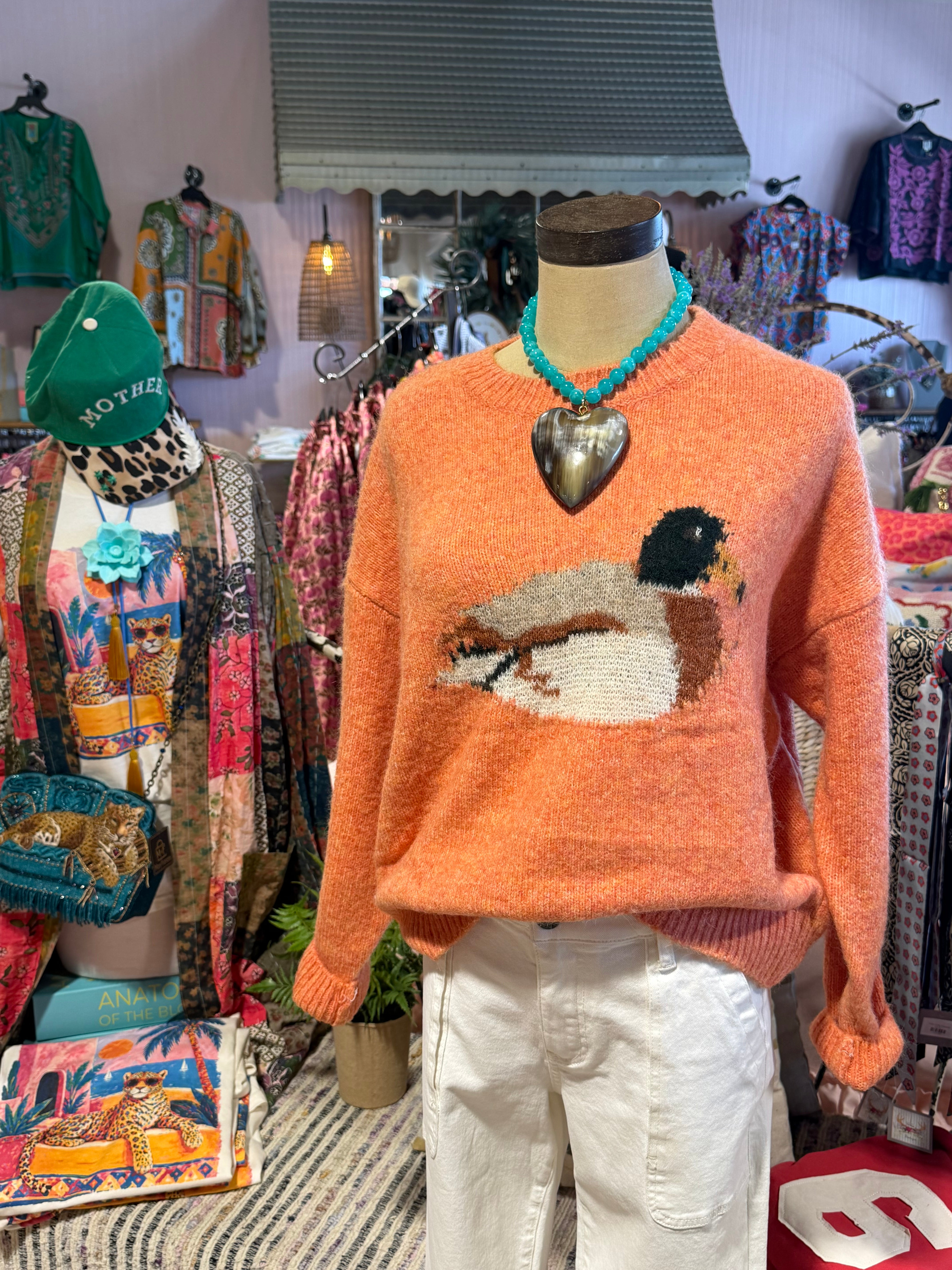 Duck Graphic Knit Sweater