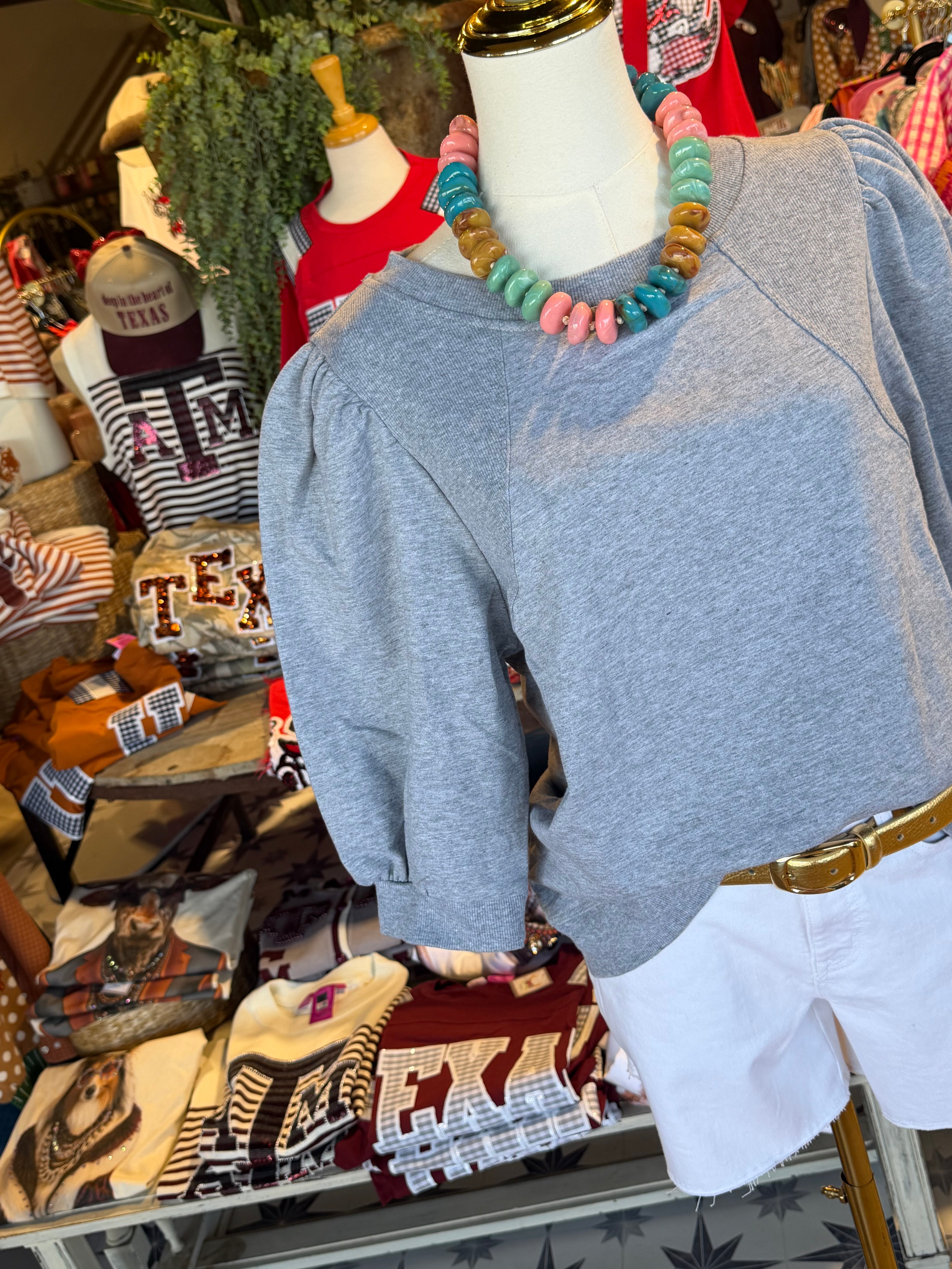 French Terry Sweatshirt Top