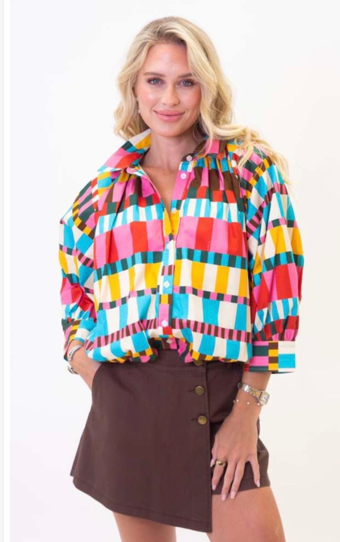 ￼ Kaleidoscope Bubble Top