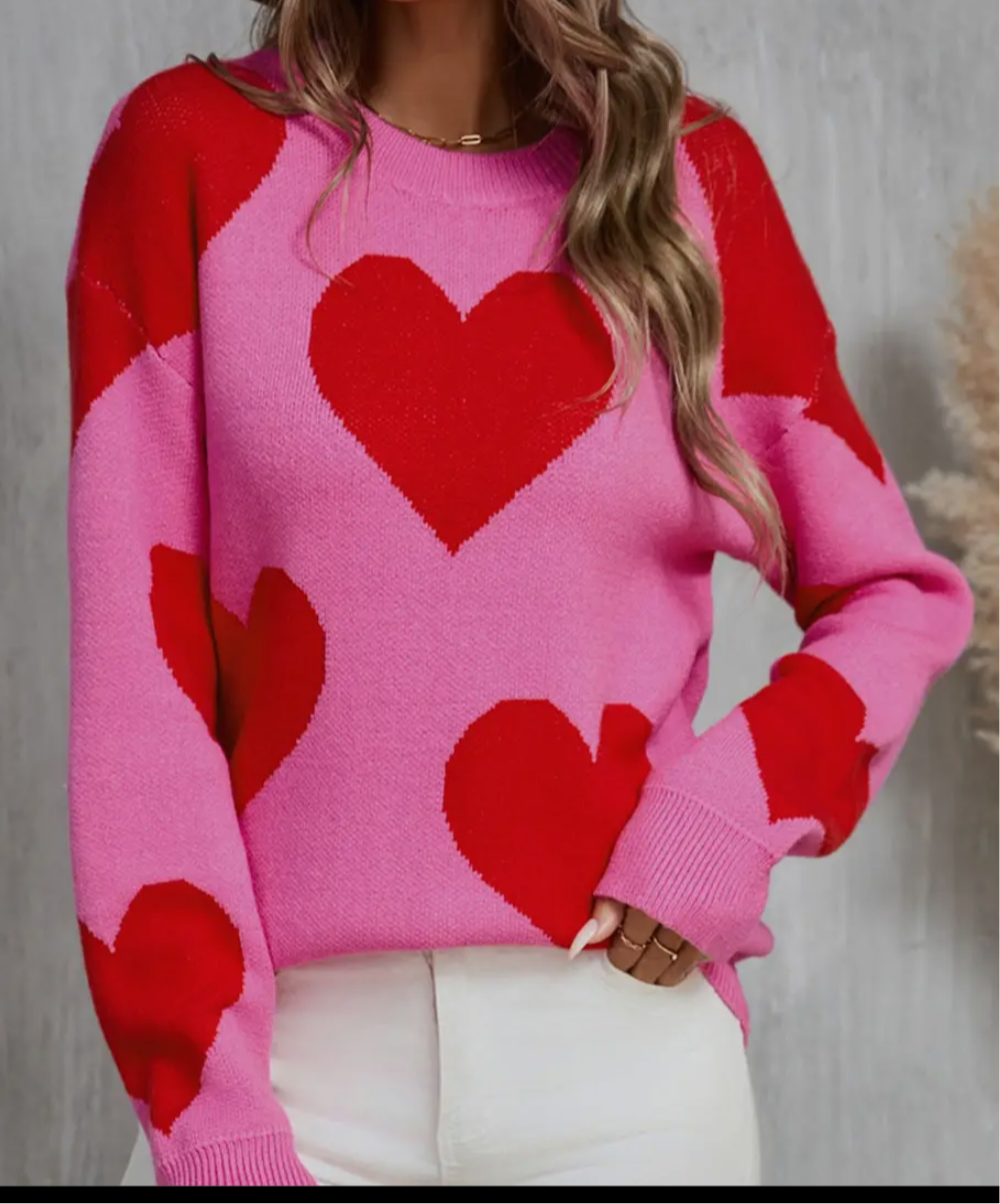 Happy Heart Sweater