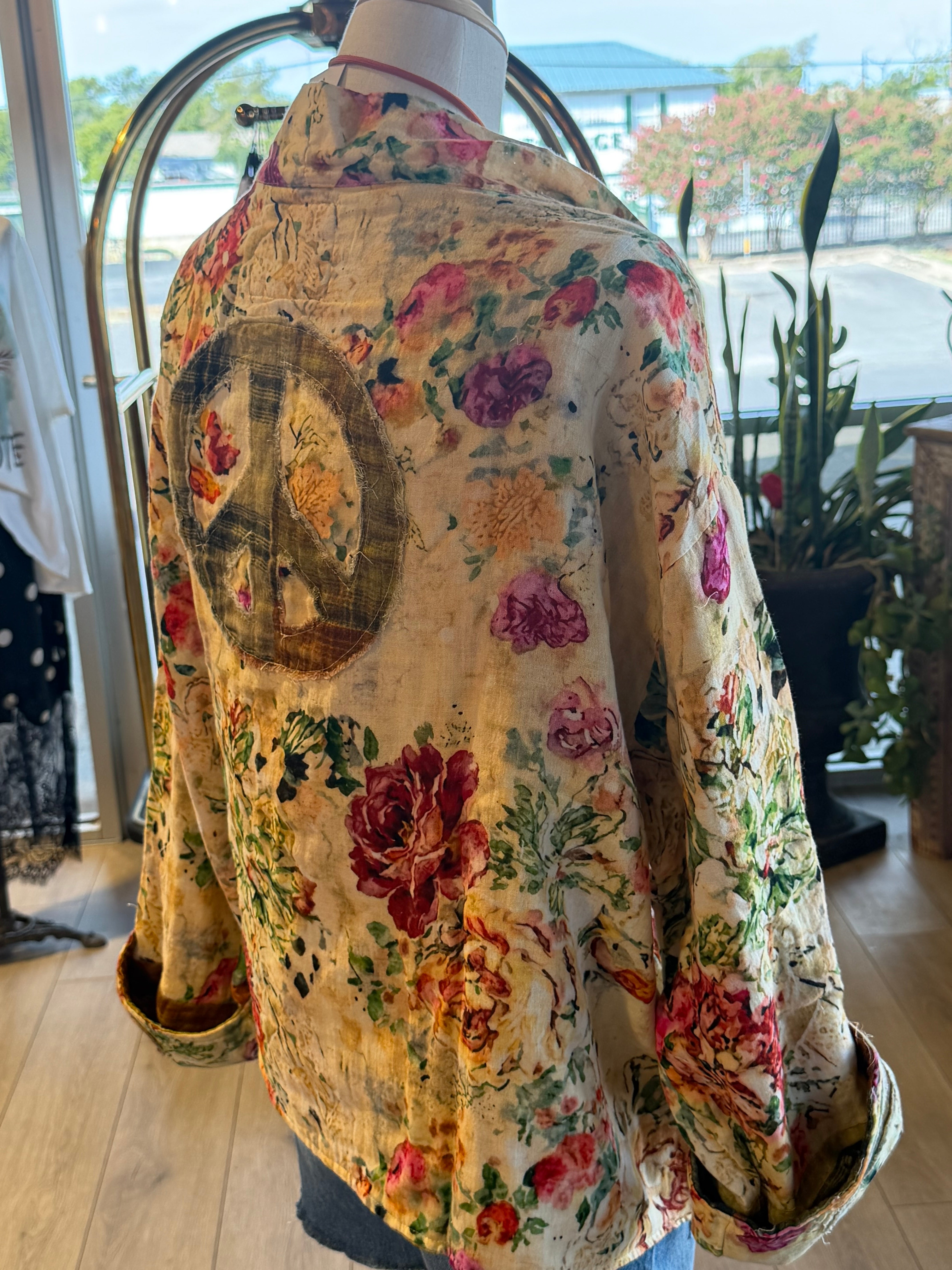 Boho Reversible Floral Patchwork Cardigan