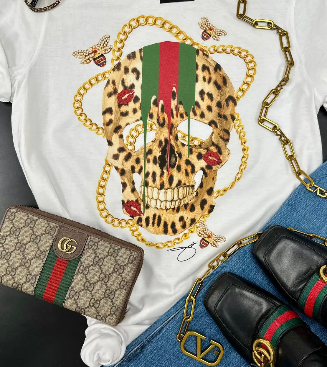 Guccified Skull Tee