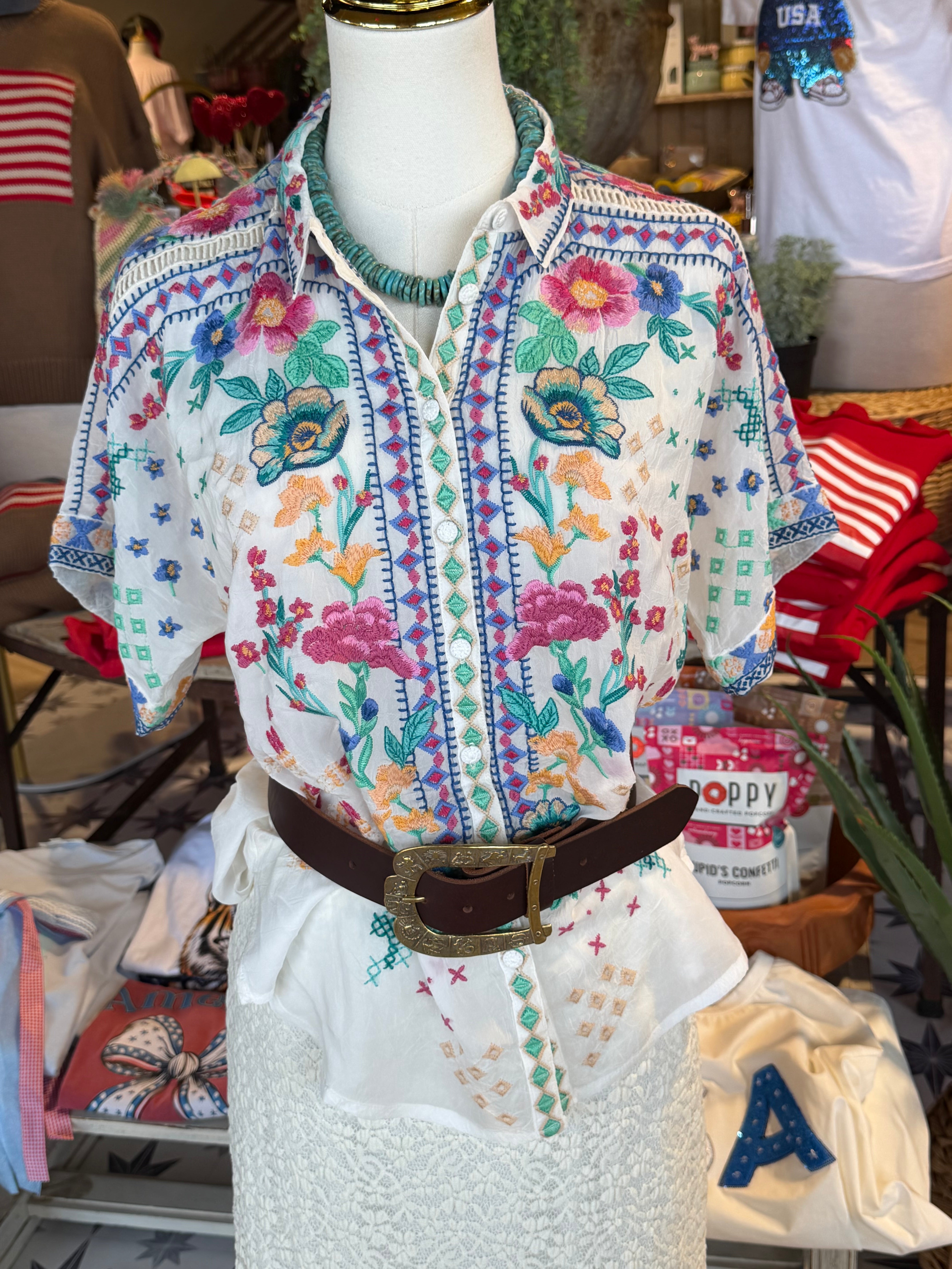 Lunes Short Sleeve Top