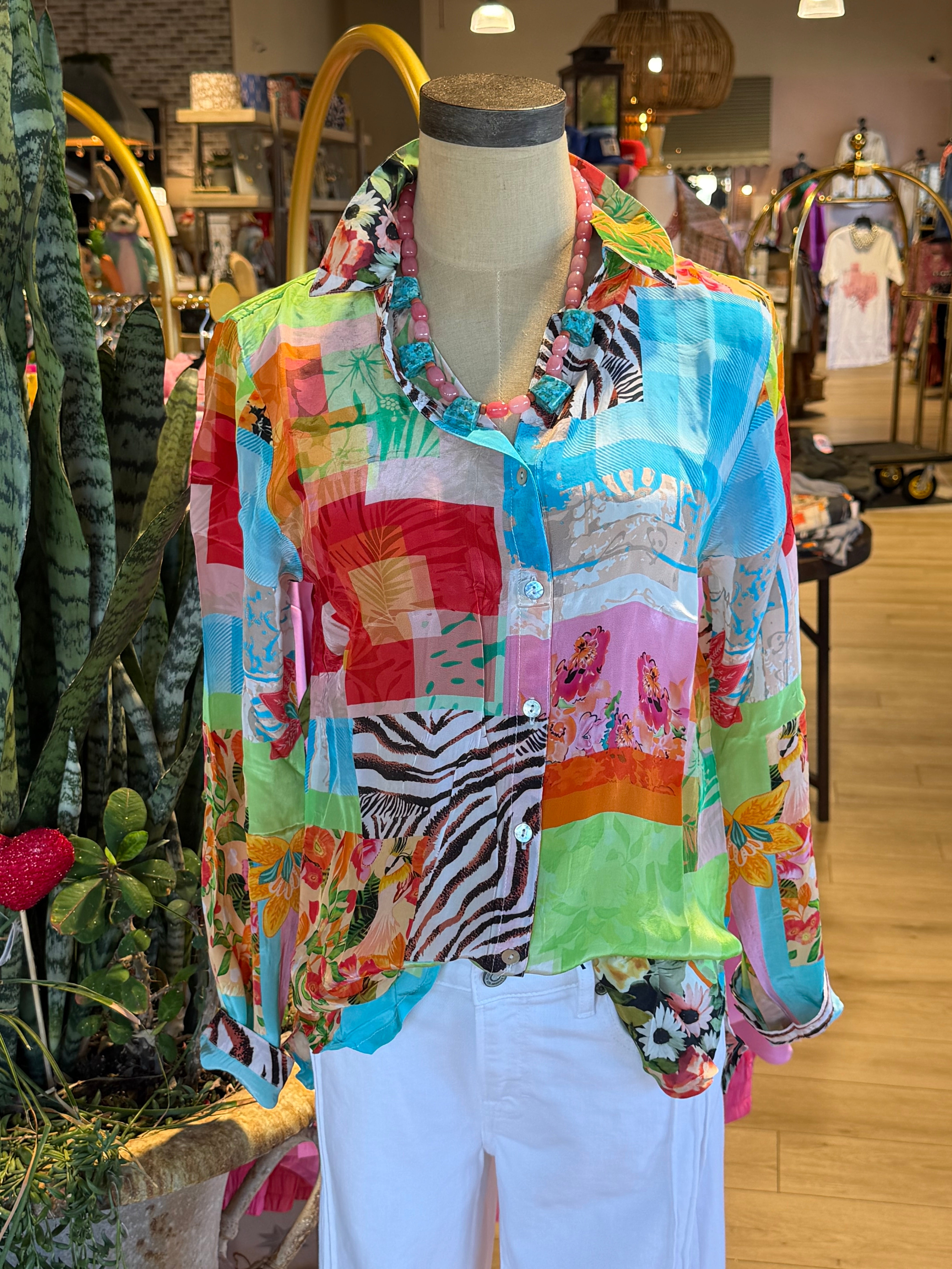 Ginger Patchwork Blouse