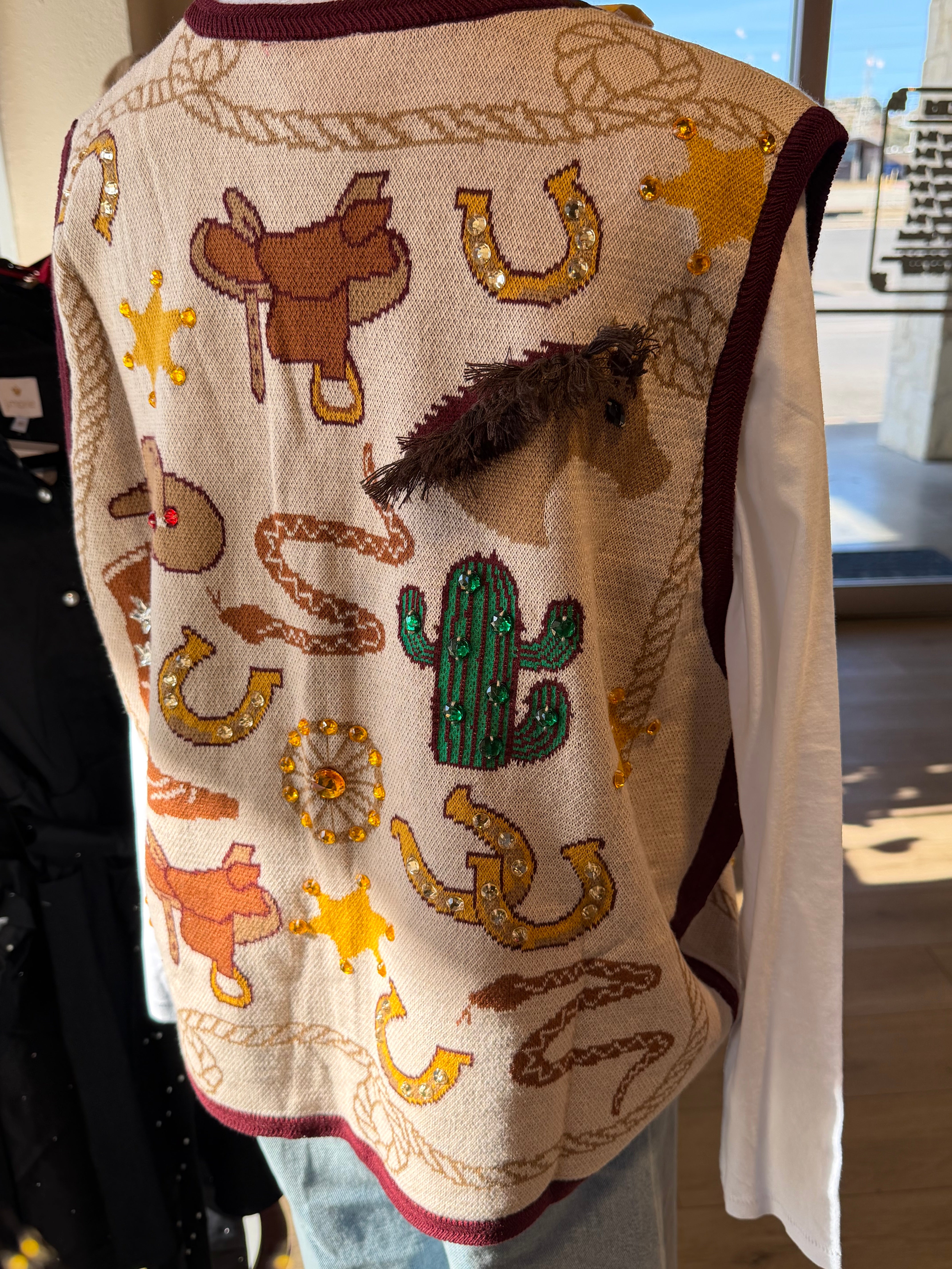 Western Icon Button Vest