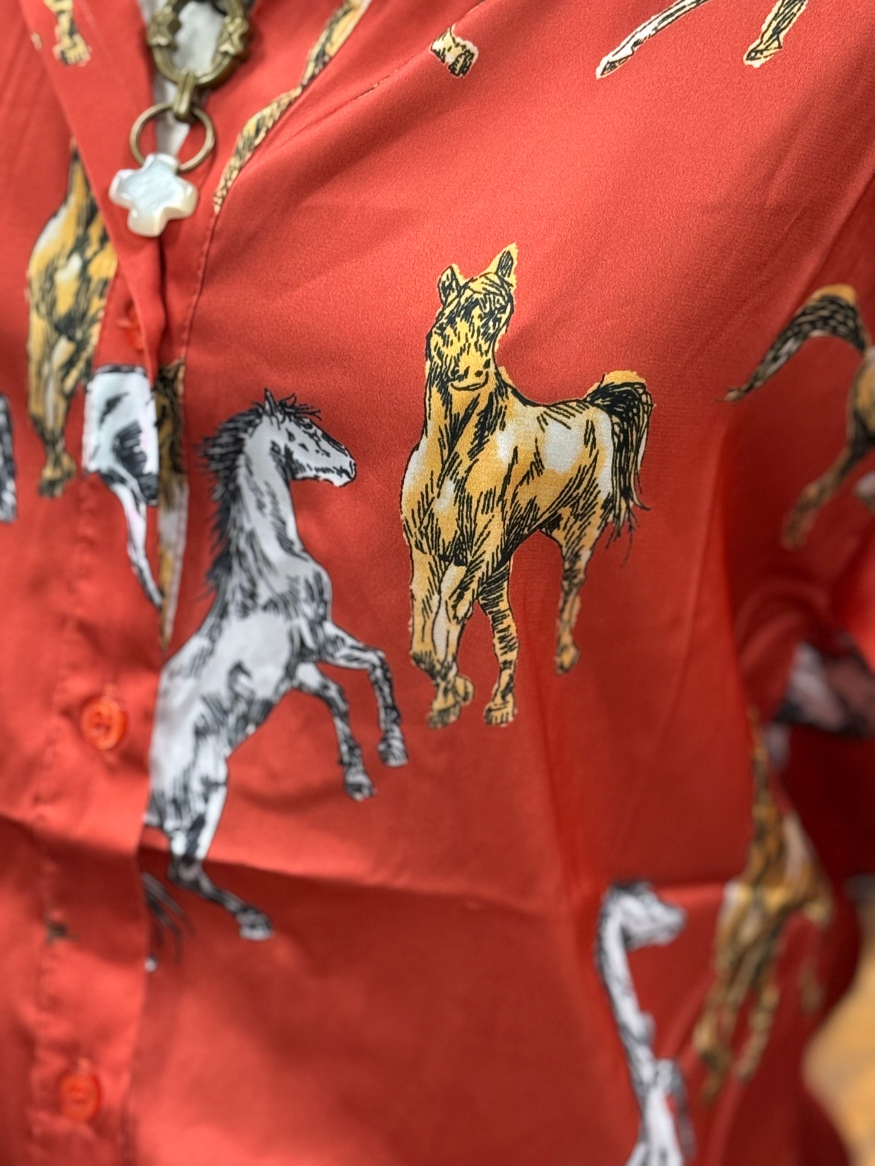 Wild & Free Horse Blouse