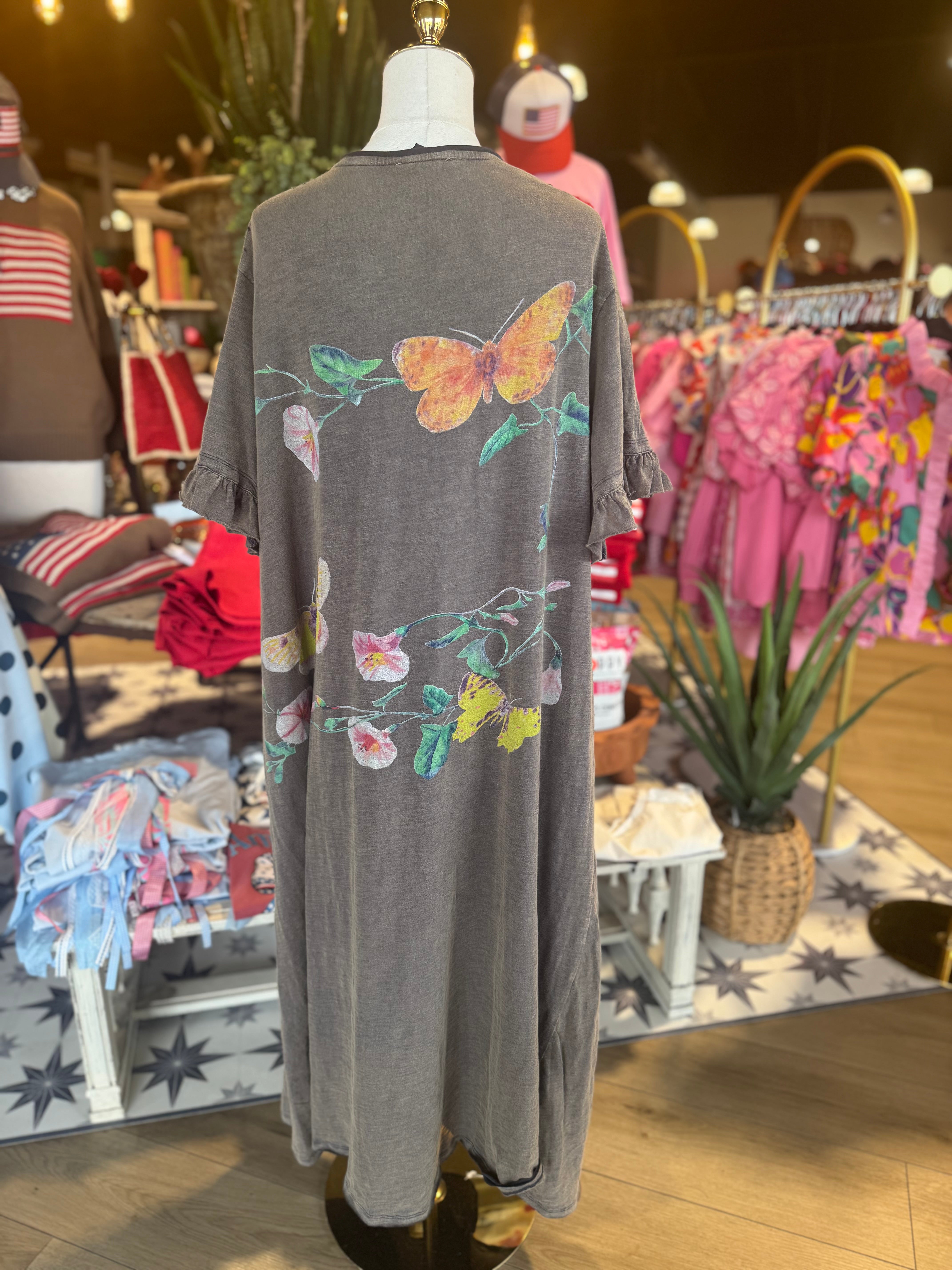 Butterfly Print Dress