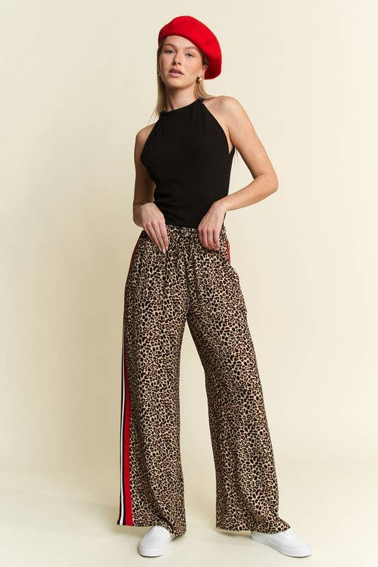 LEOPARD Racing Stripes Pant