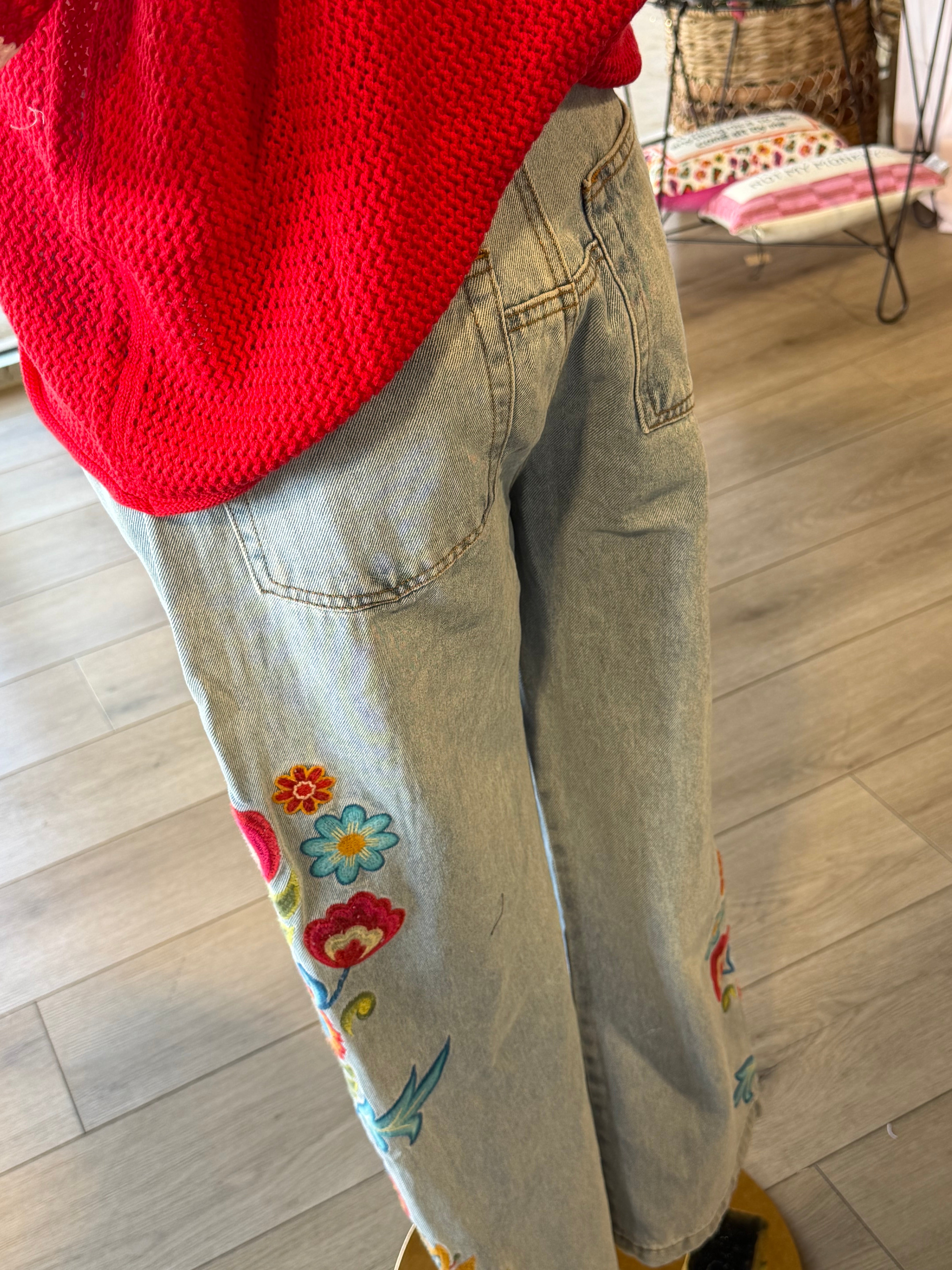 Wilmena Floral Jean
