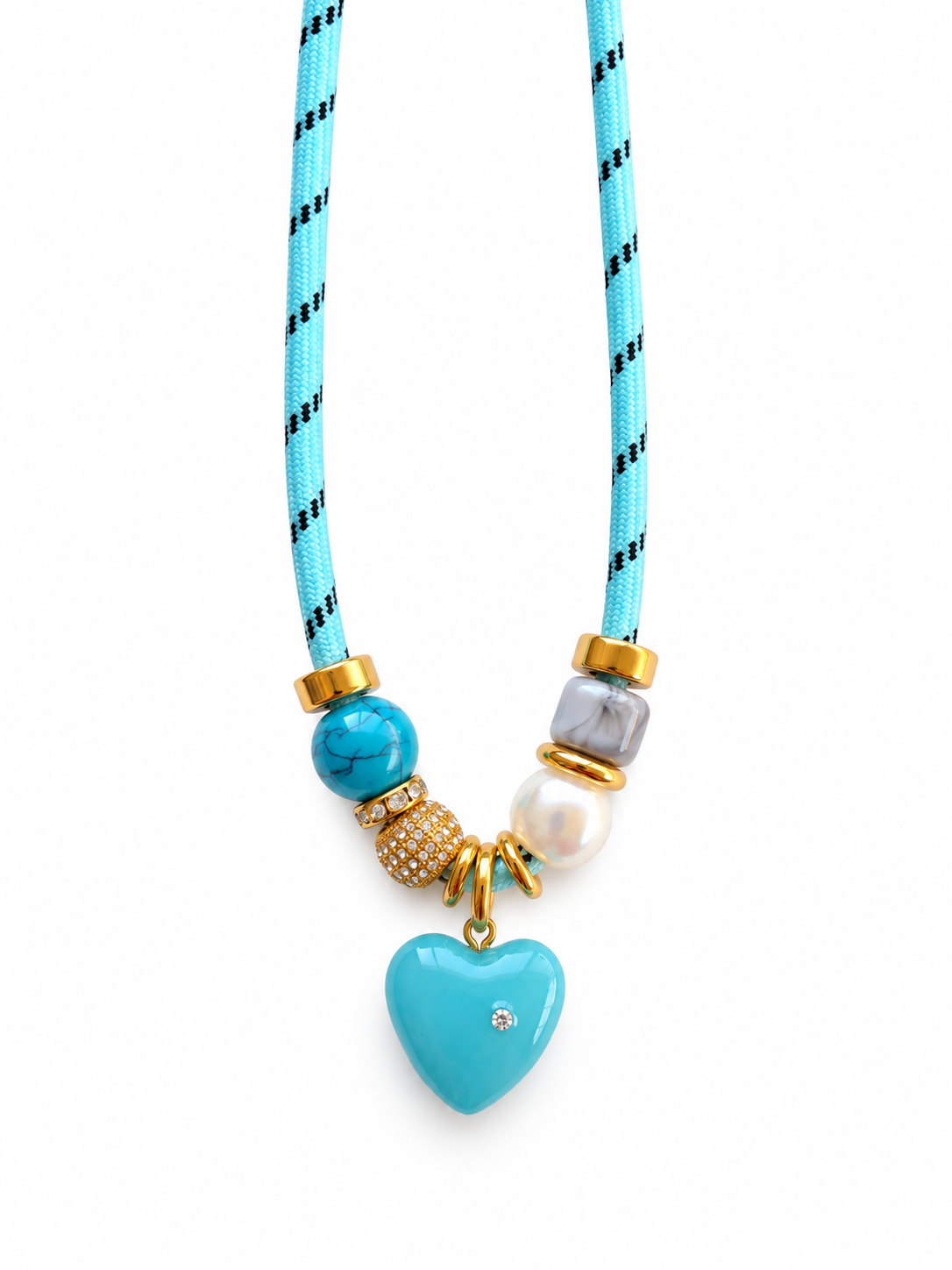 Blue Skies Heart Necklace