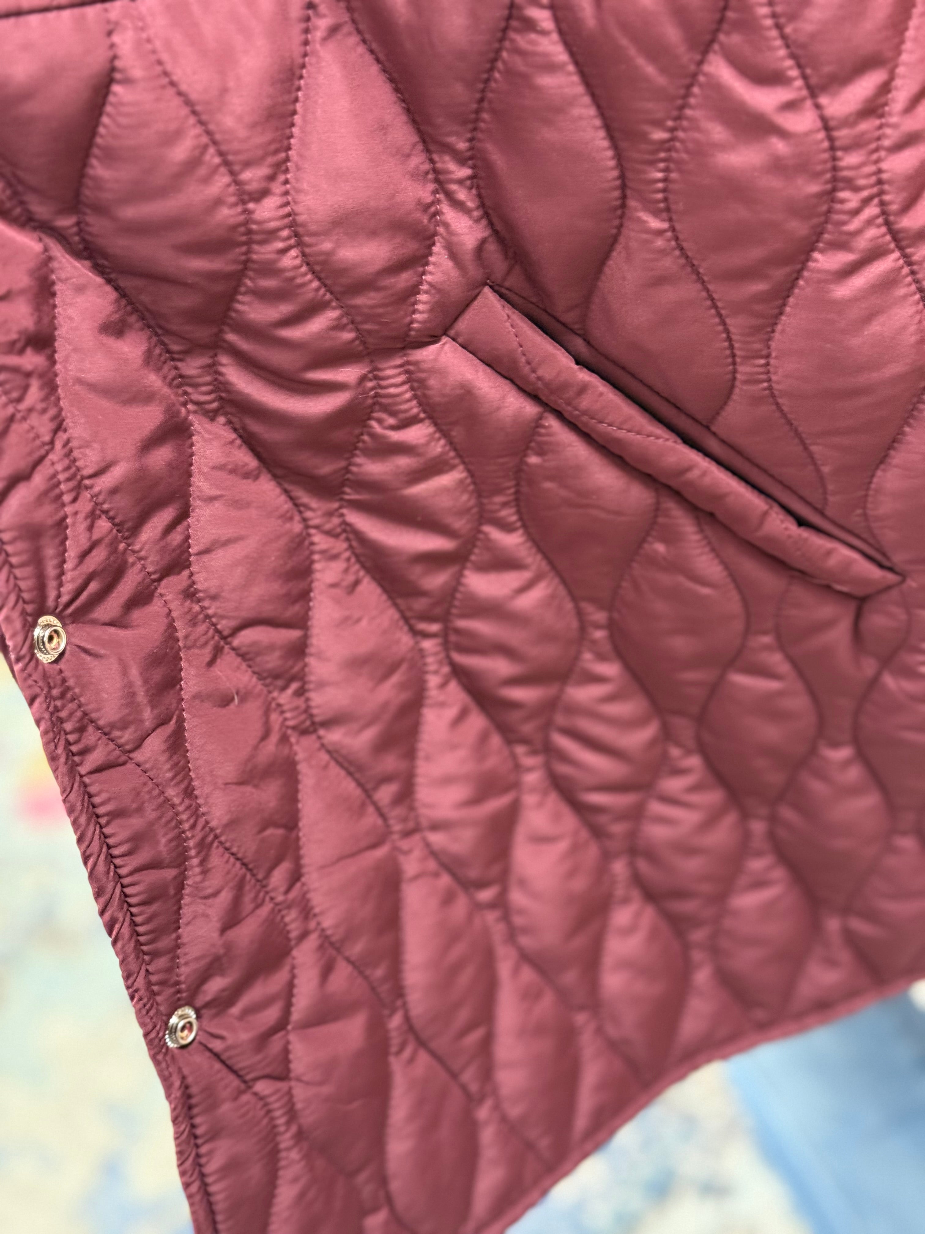 Quilted Maroon Cape