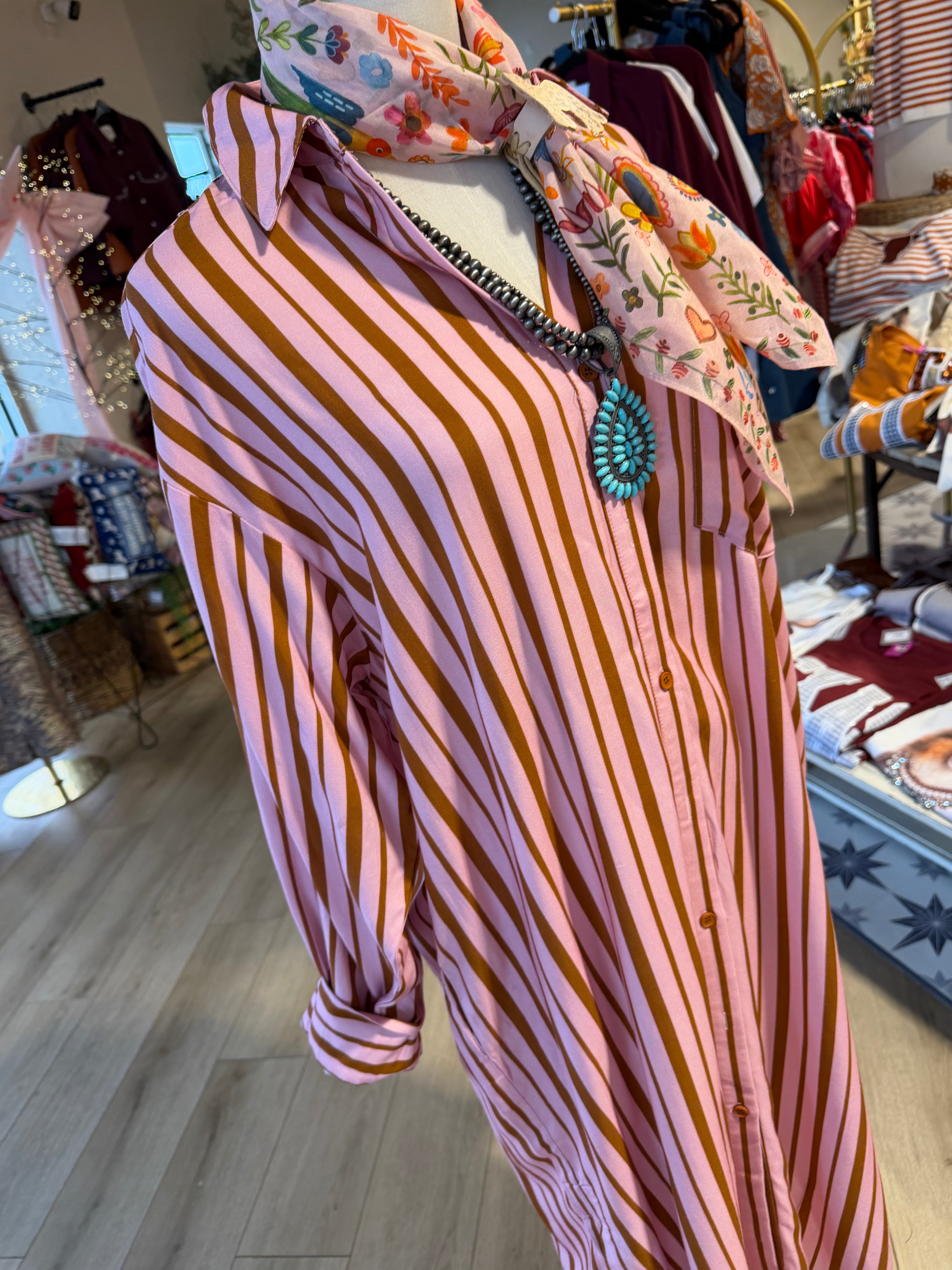 Rosewood Stripe Dress