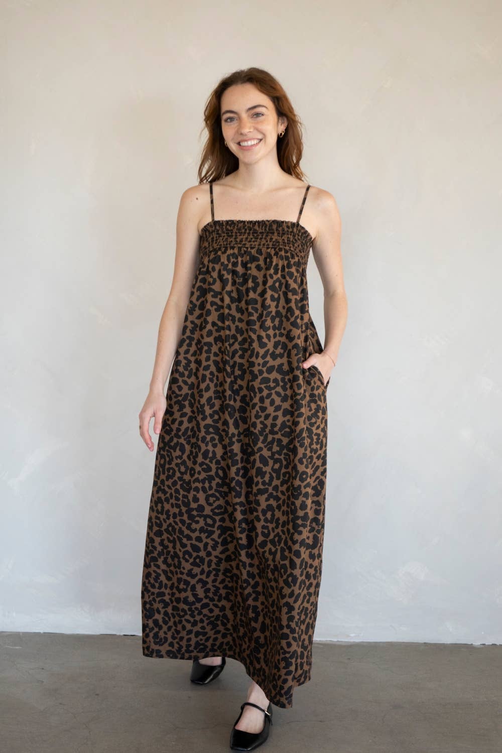 Lori Maxi Leopard Dress