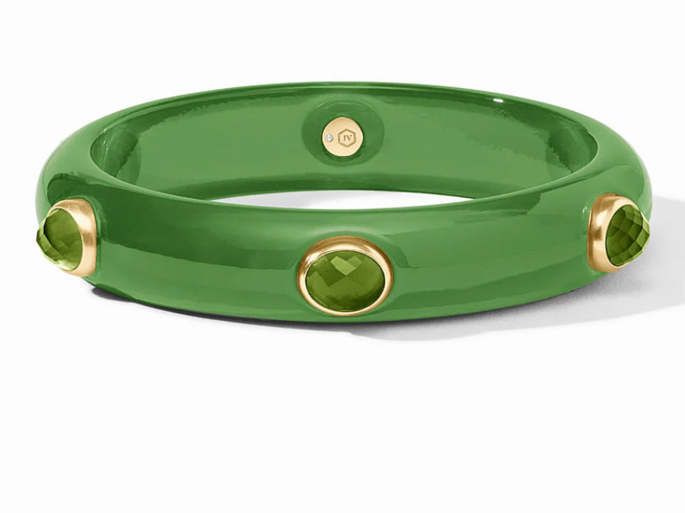 Carnaby Palmetto Green Stone Bangle