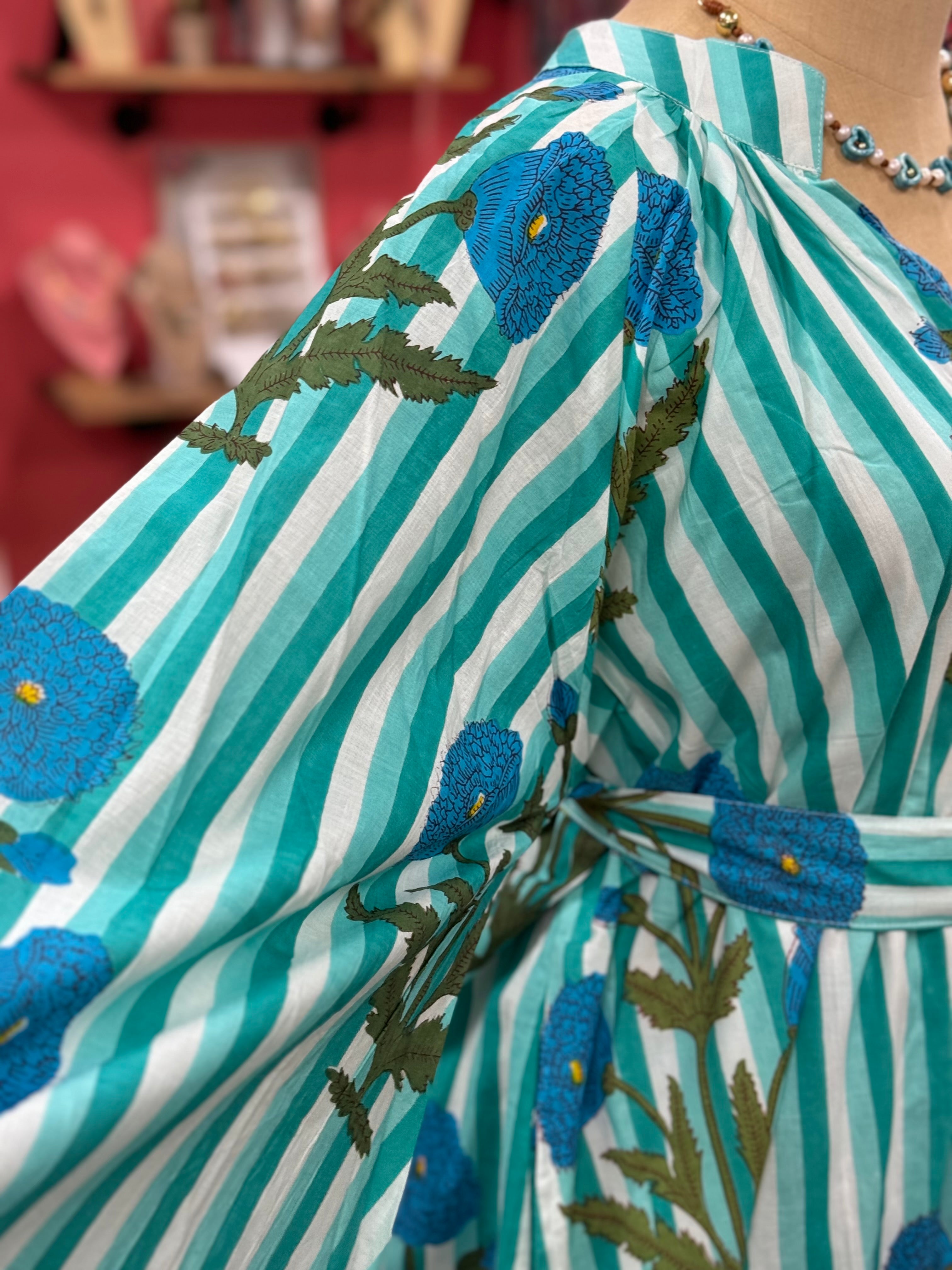 Turquoise Seaside Caftan