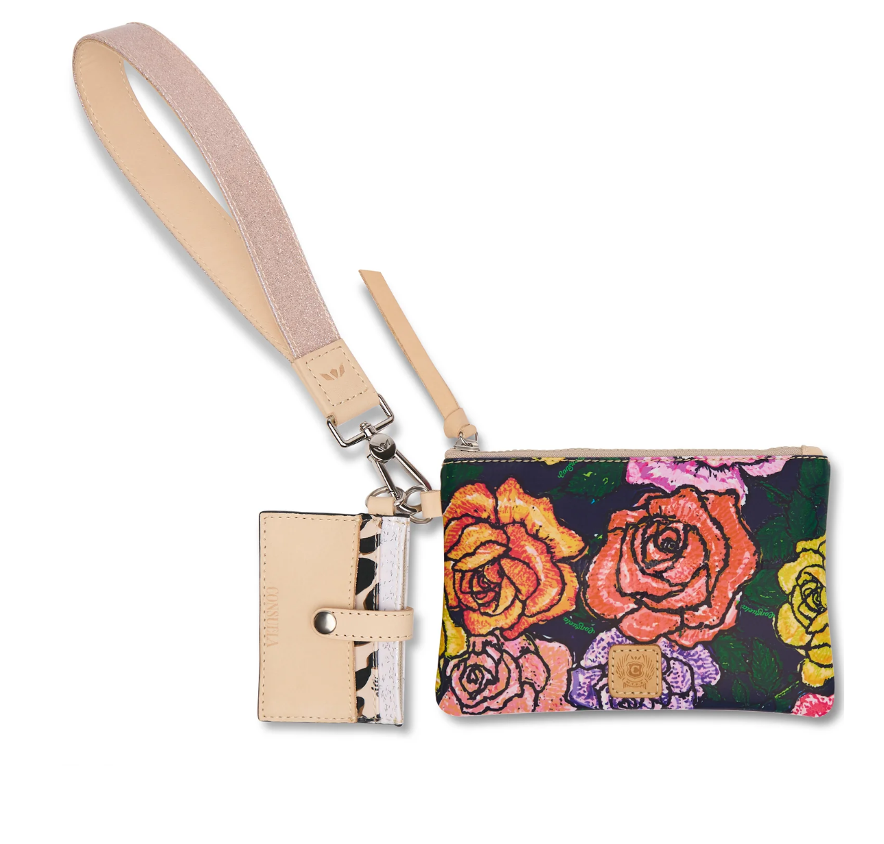 Wristlet w/Credit Card Holder- Assorted