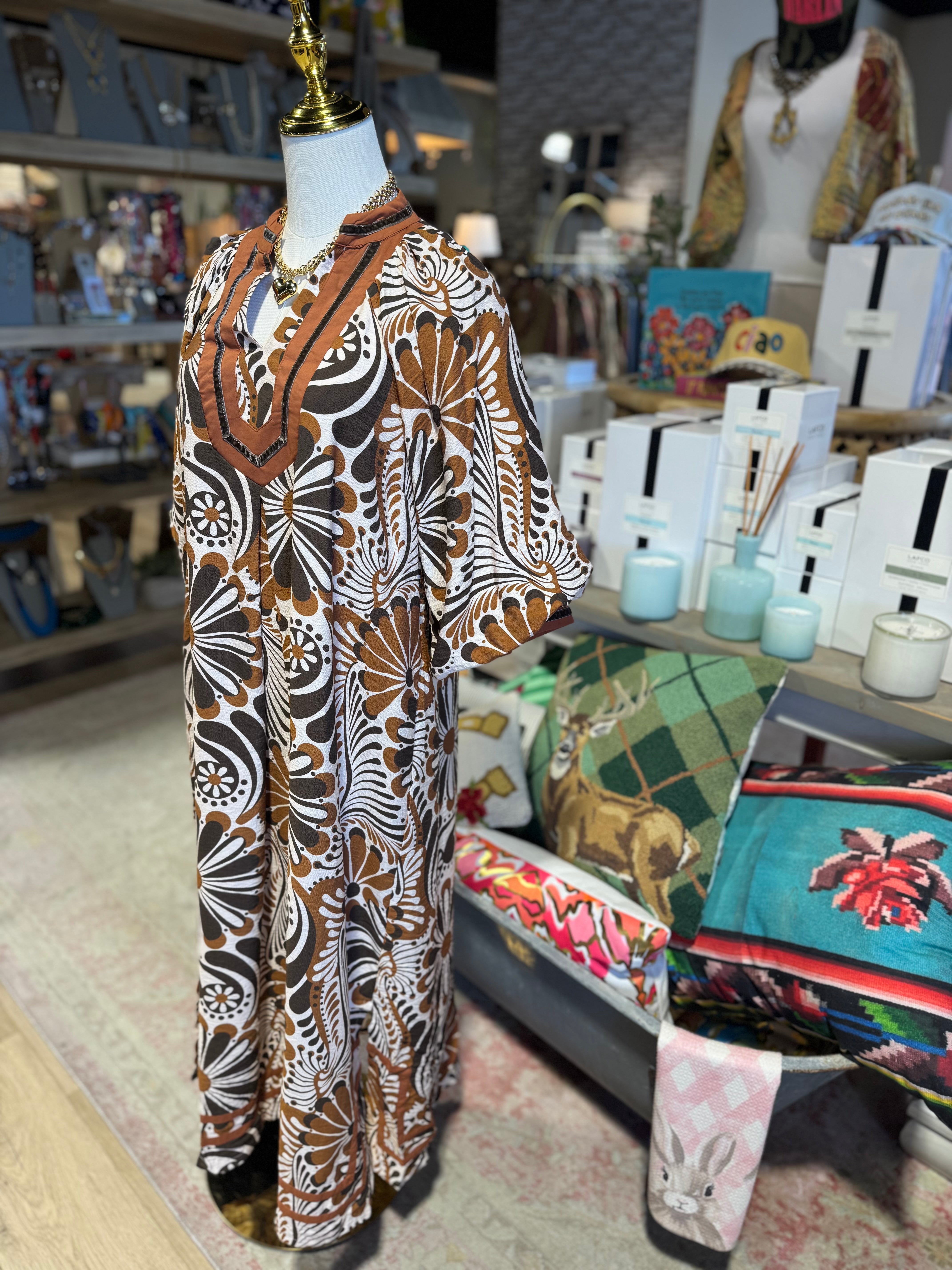 Megan Ann Print Midi Dress