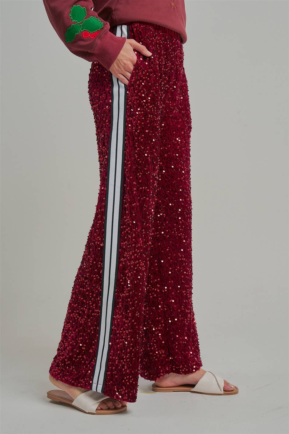 VELVET SEQUINS Pants- Assorted