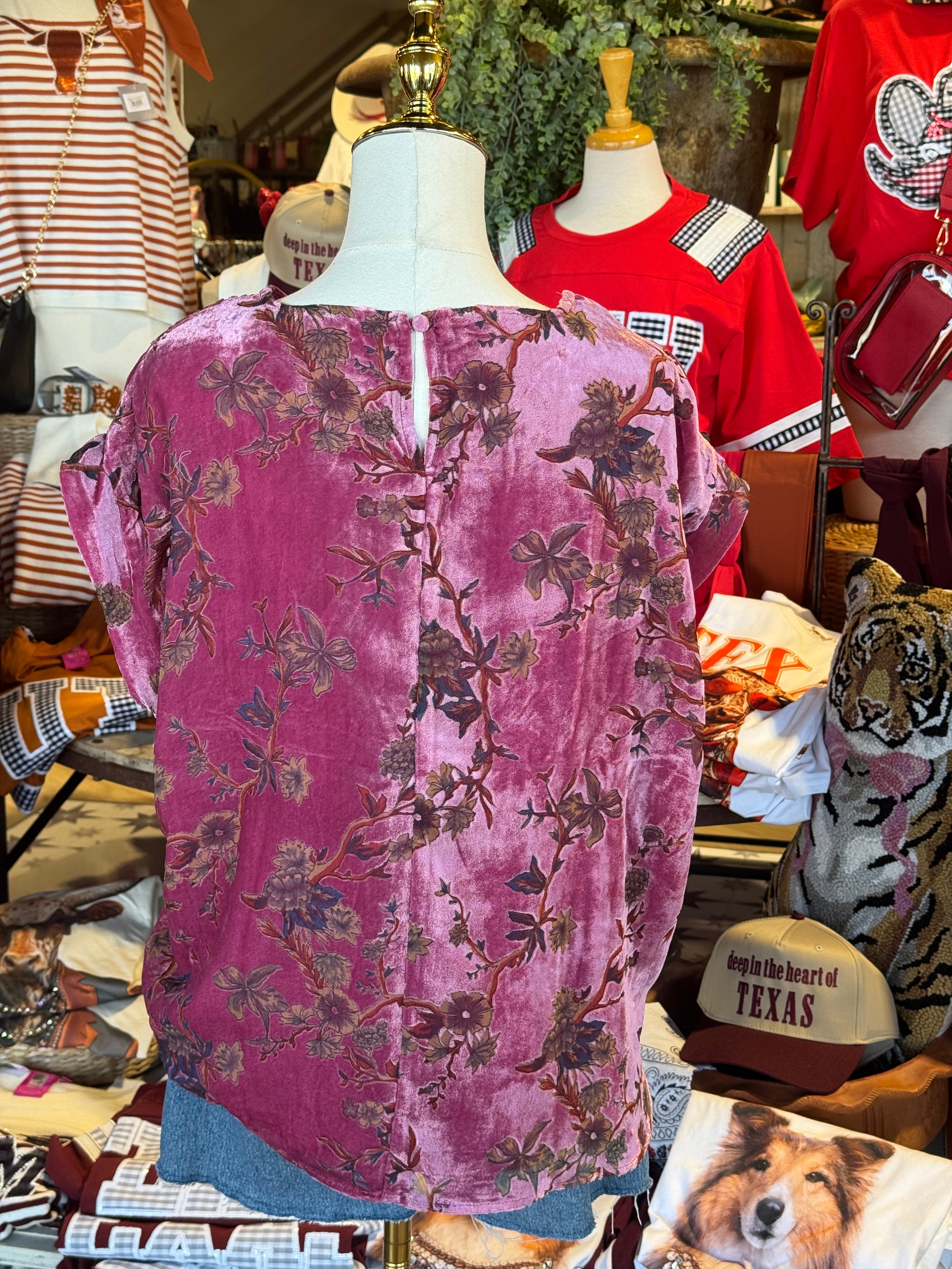 Riley Velvet Top