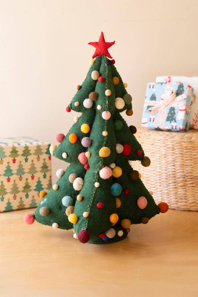 LARGE FELT CHRISTMAS TREE