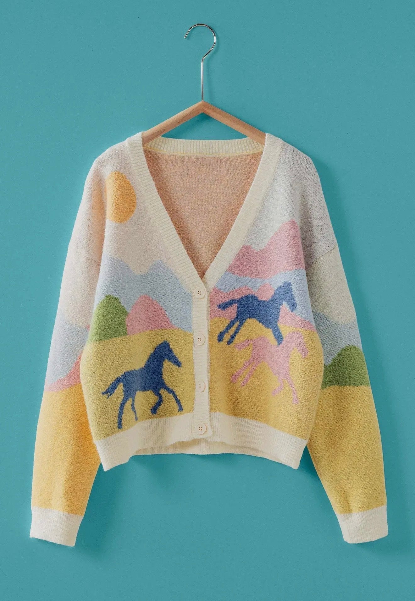 Landscape Horse Cardigan