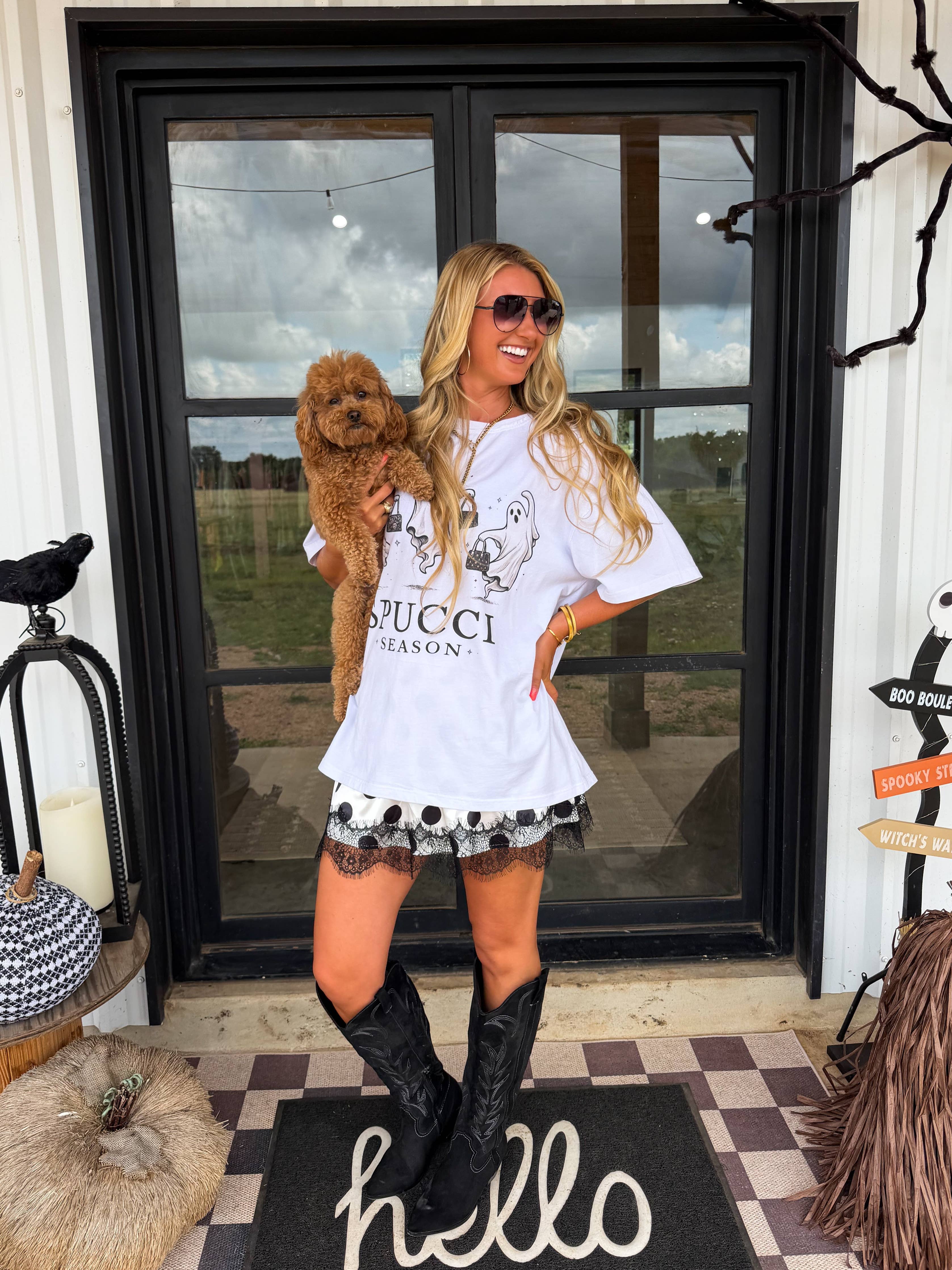 COSMIC CHARM LACE SKIRT