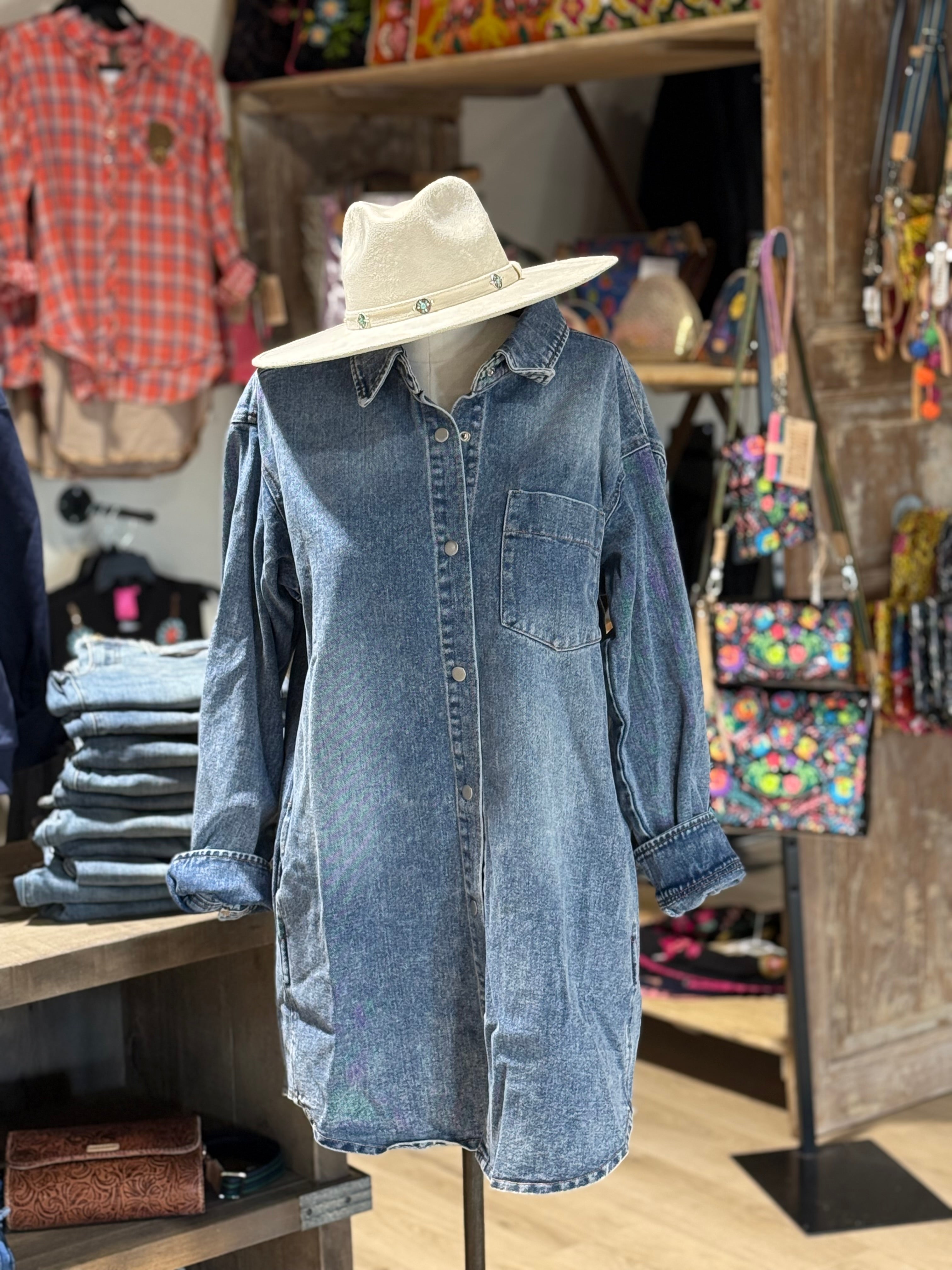 Denim Shirt Dress