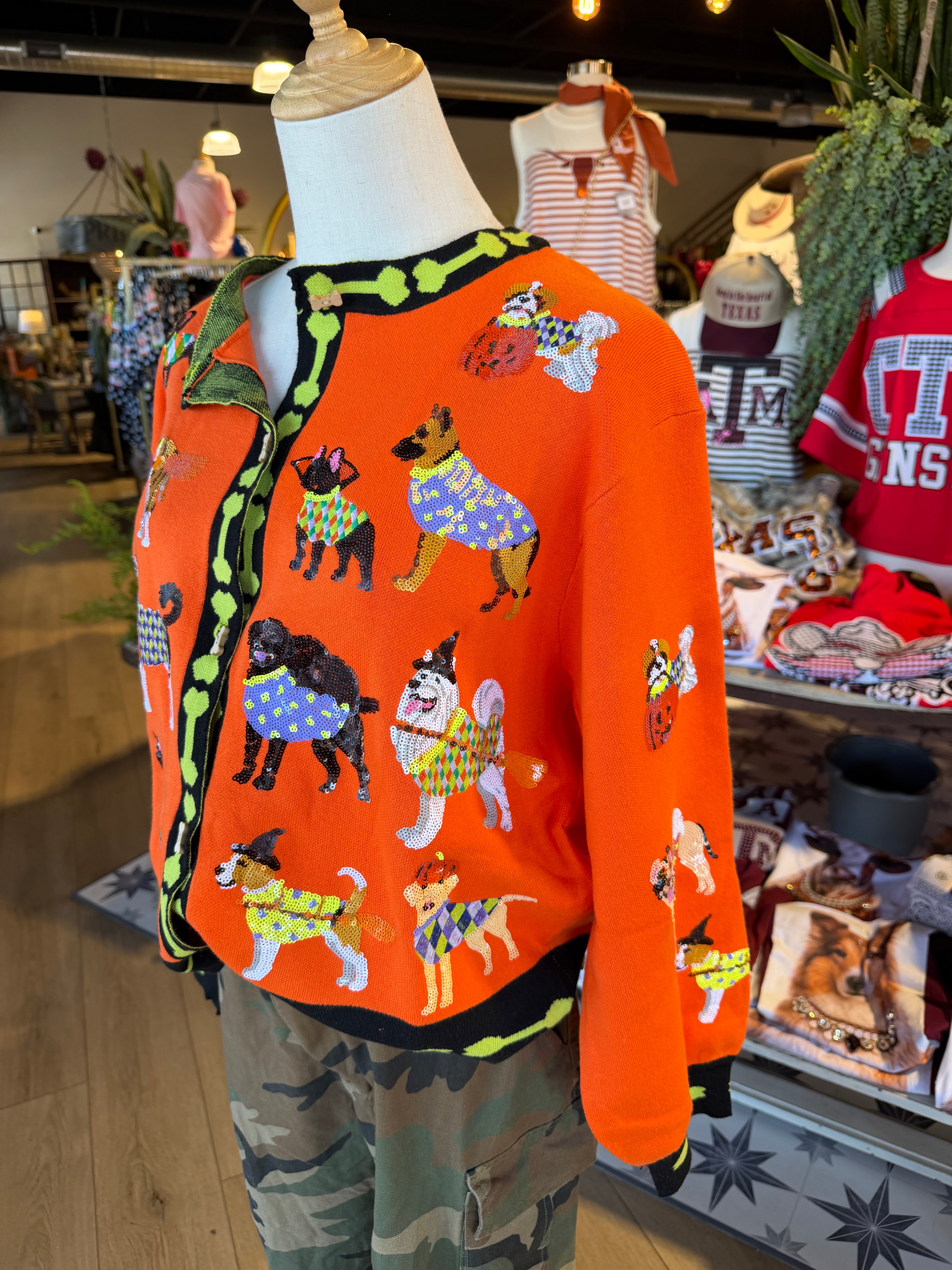 Halloween Dogs Cardigan