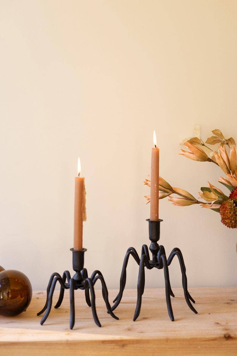 SPIDER TAPER CANDLE HOLDERS