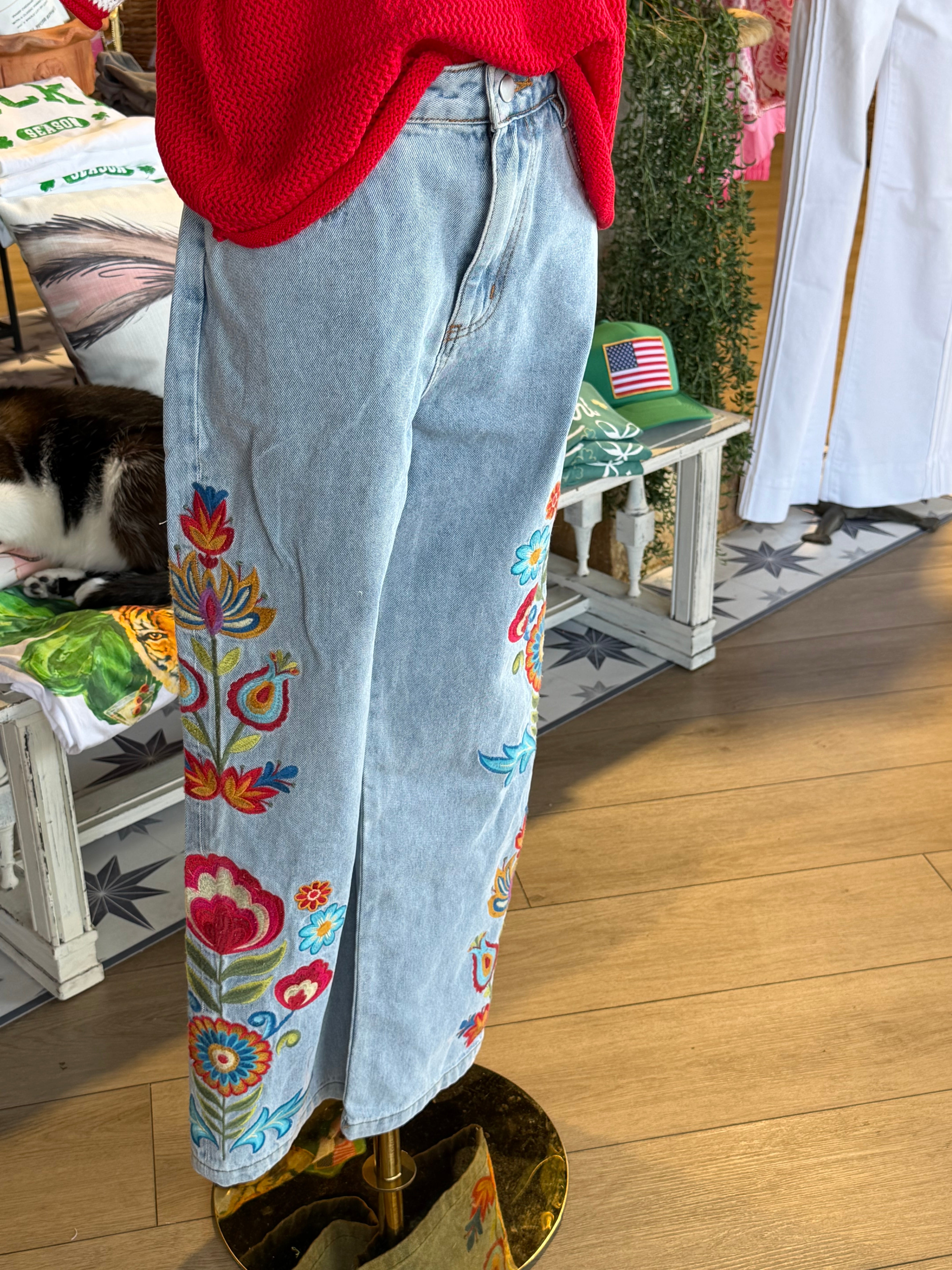 Wilmena Floral Jean