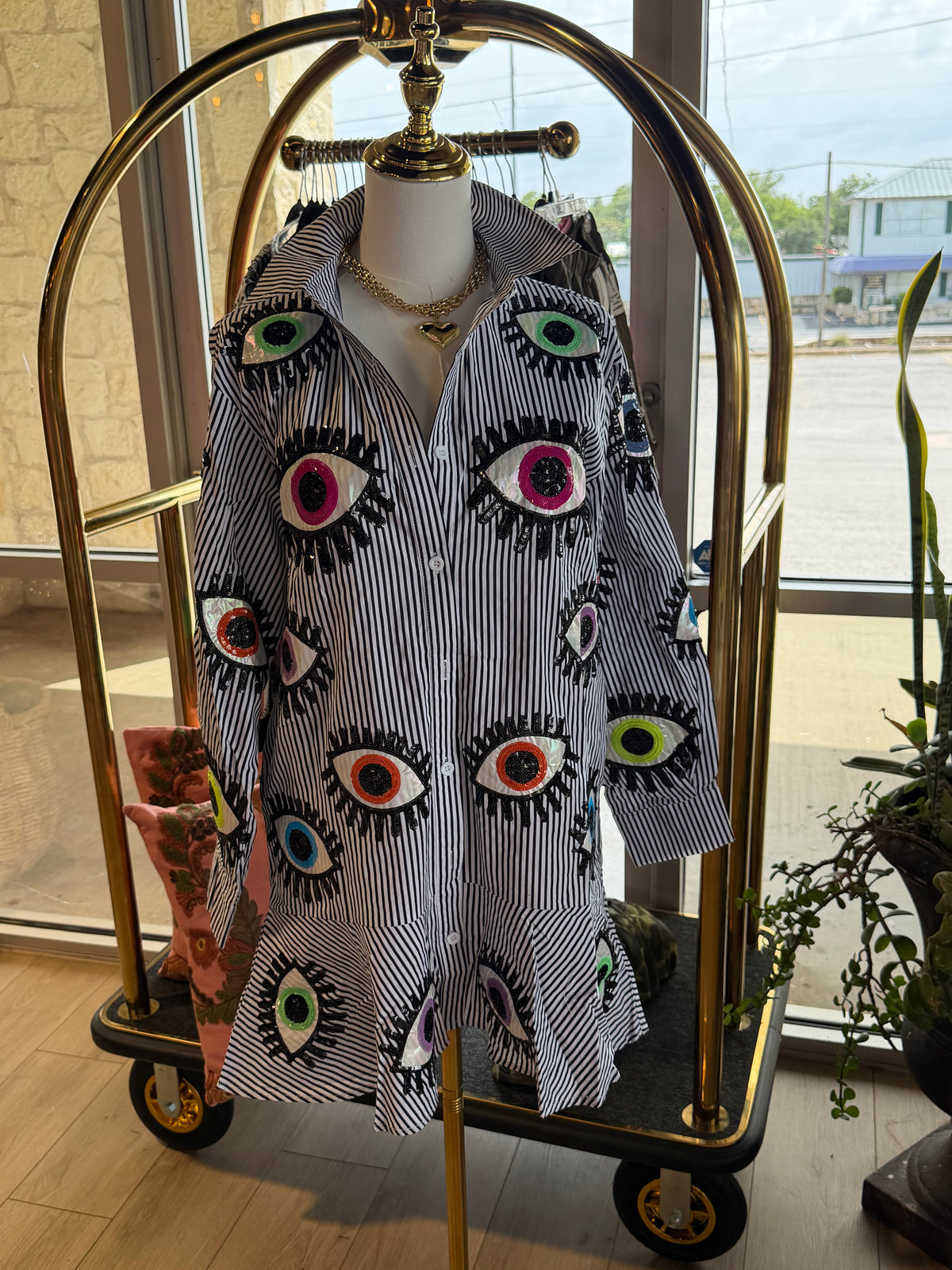 eye dress Striped Evil Size:24 mos Bodysuit/Dress Super soft stretchy mesh Prom Powder Blue Dress just_for_you_furniture_20