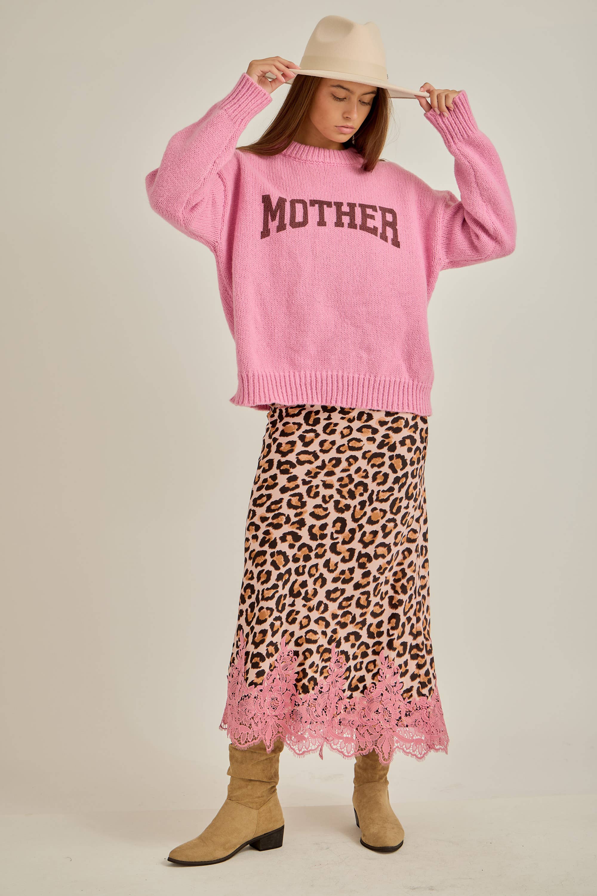 Leopard with Lace Skirt