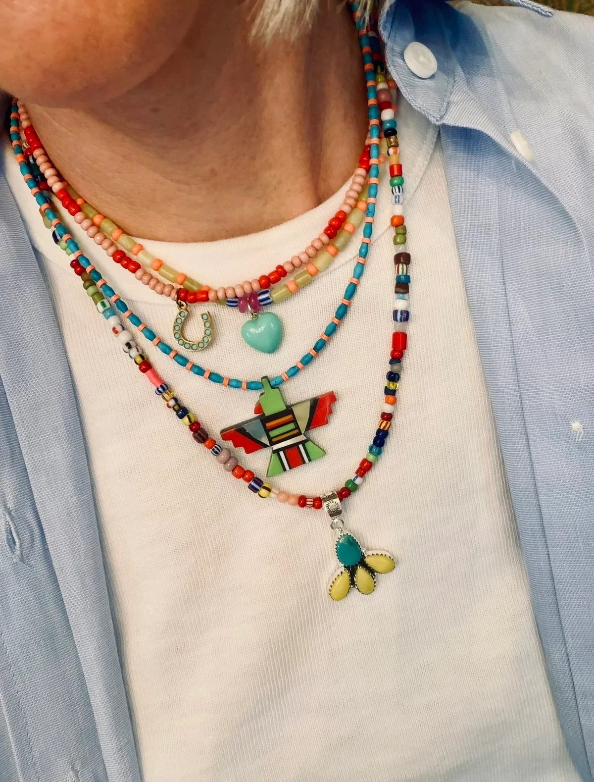 Thunderbird Inlay Necklace