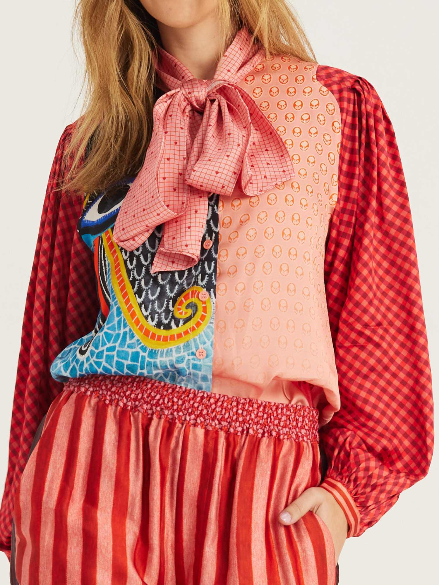 Nola Printed Tie Top