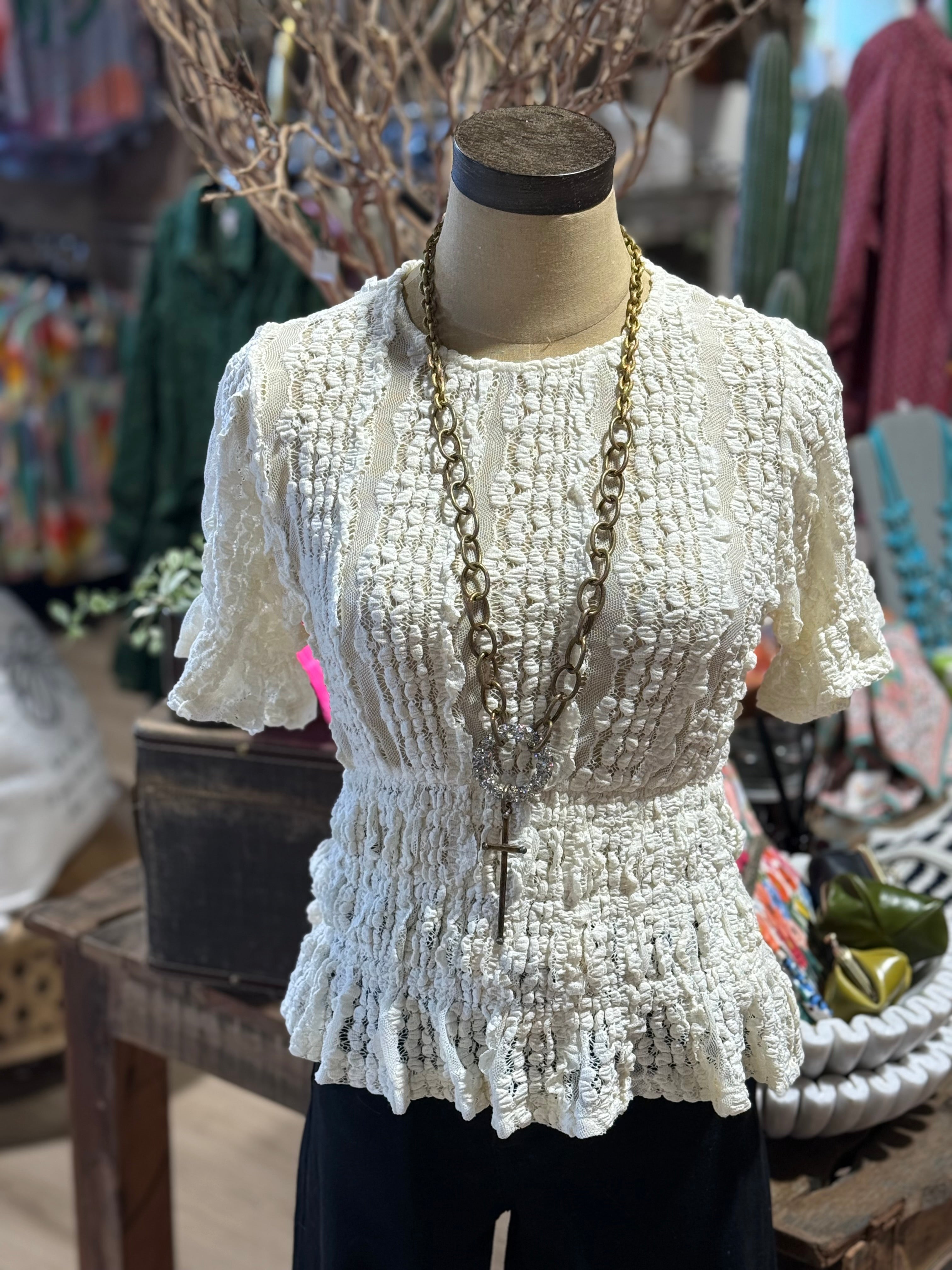 Tessa Lace Top- 2 Colors