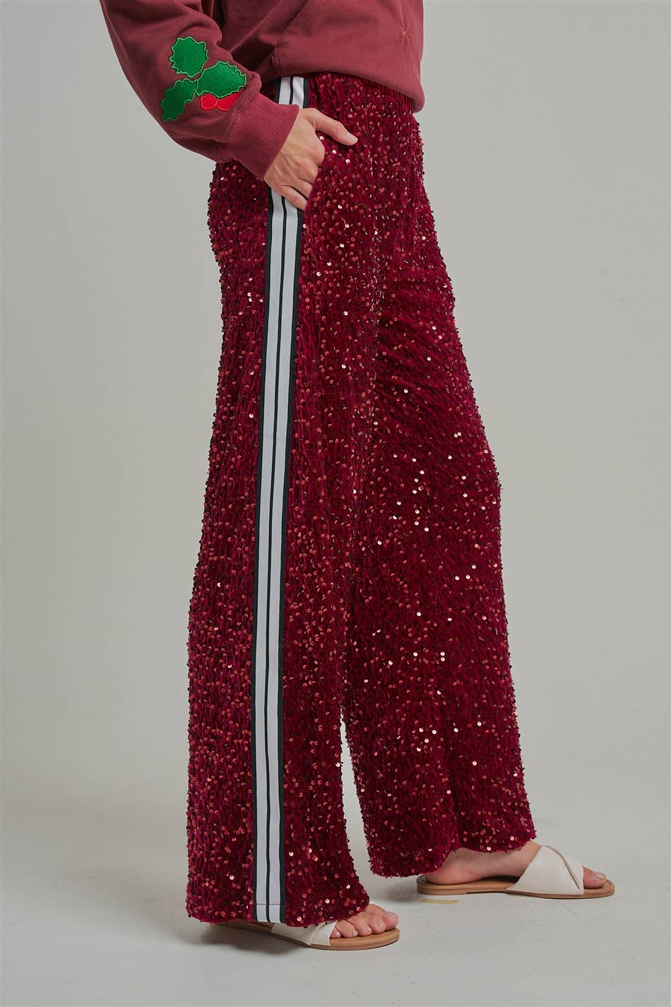 VELVET SEQUINS Pants- Assorted