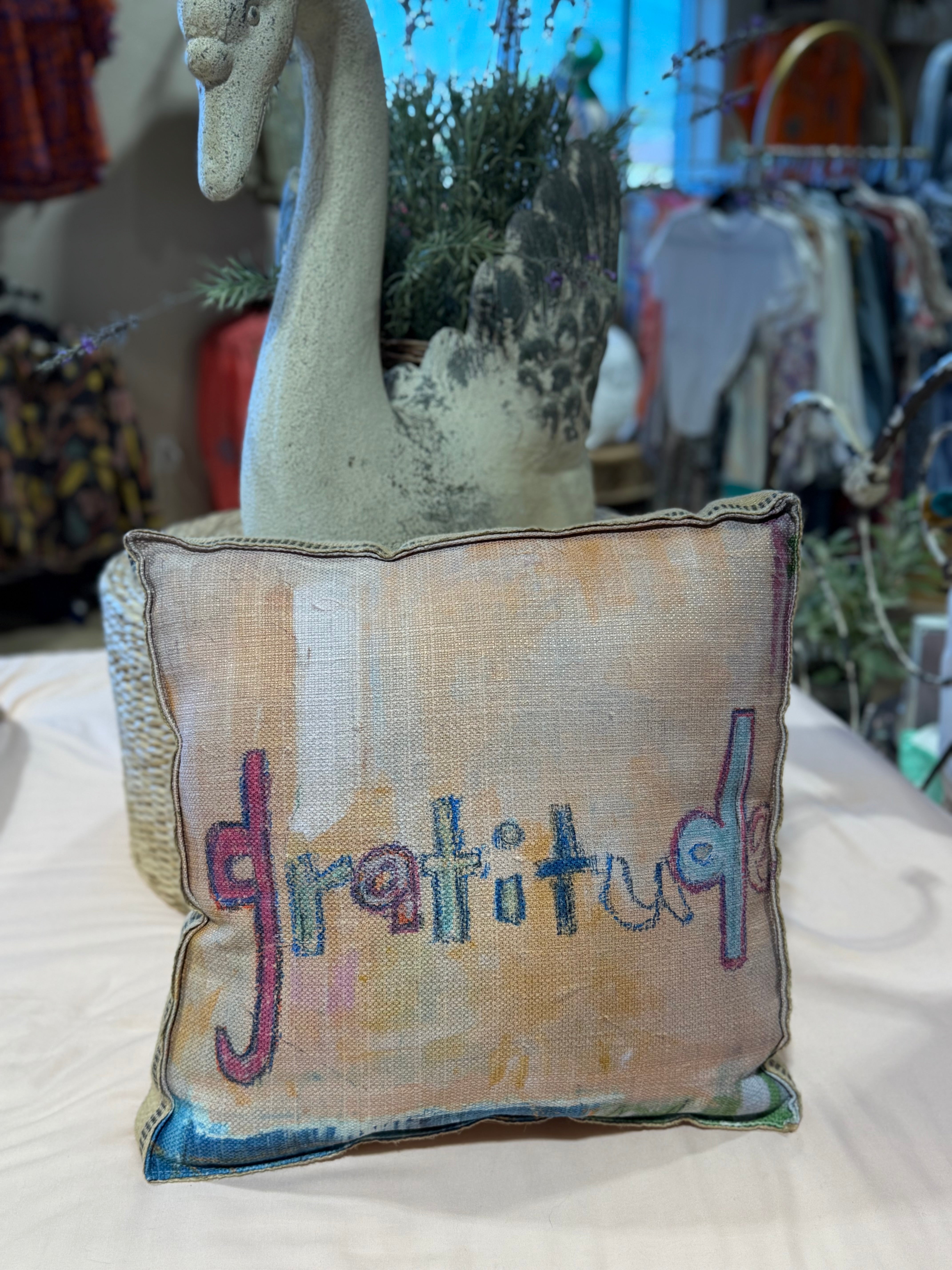 Gratitude Custom Pillow