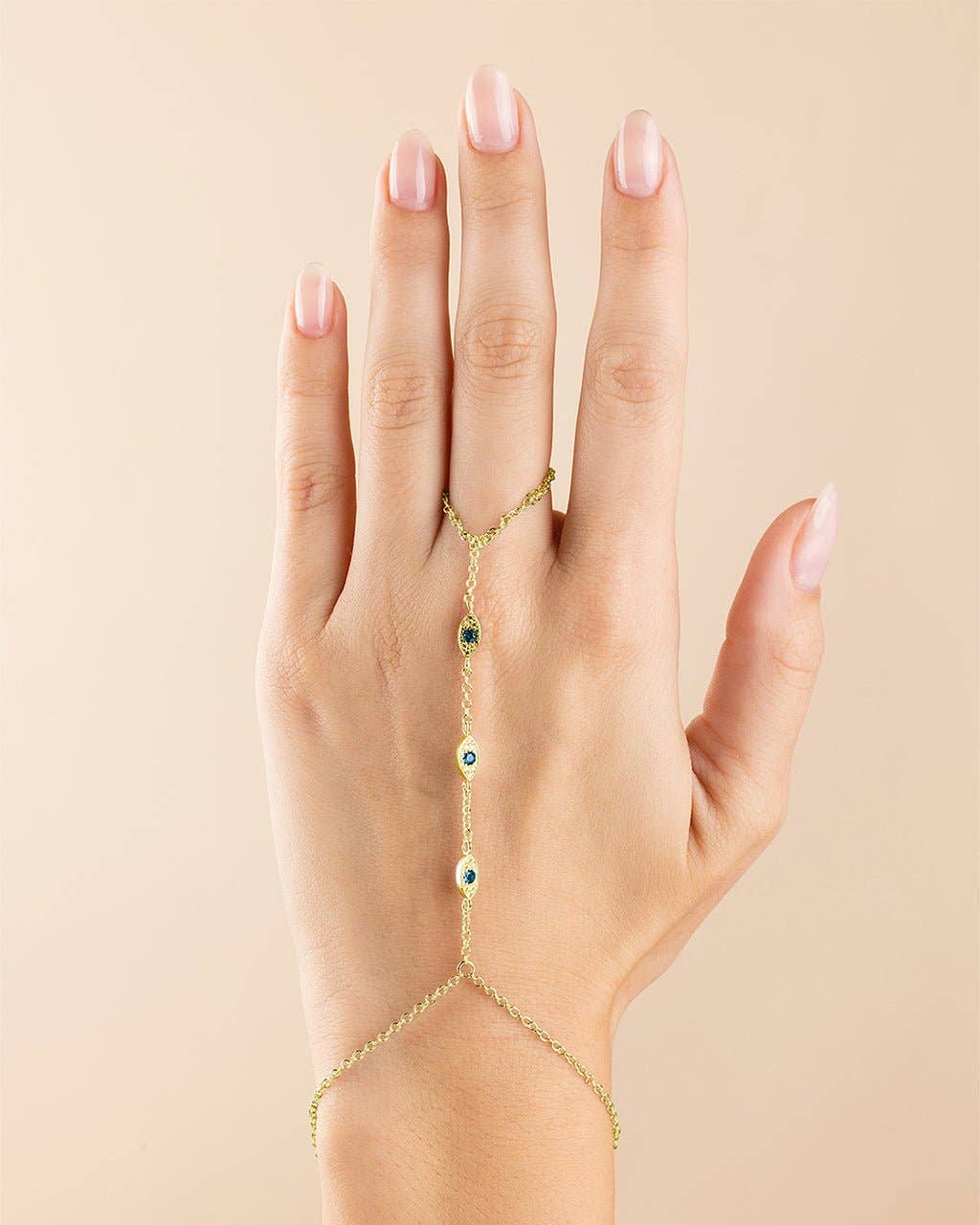 Arielle Evil Eye Hand Chain