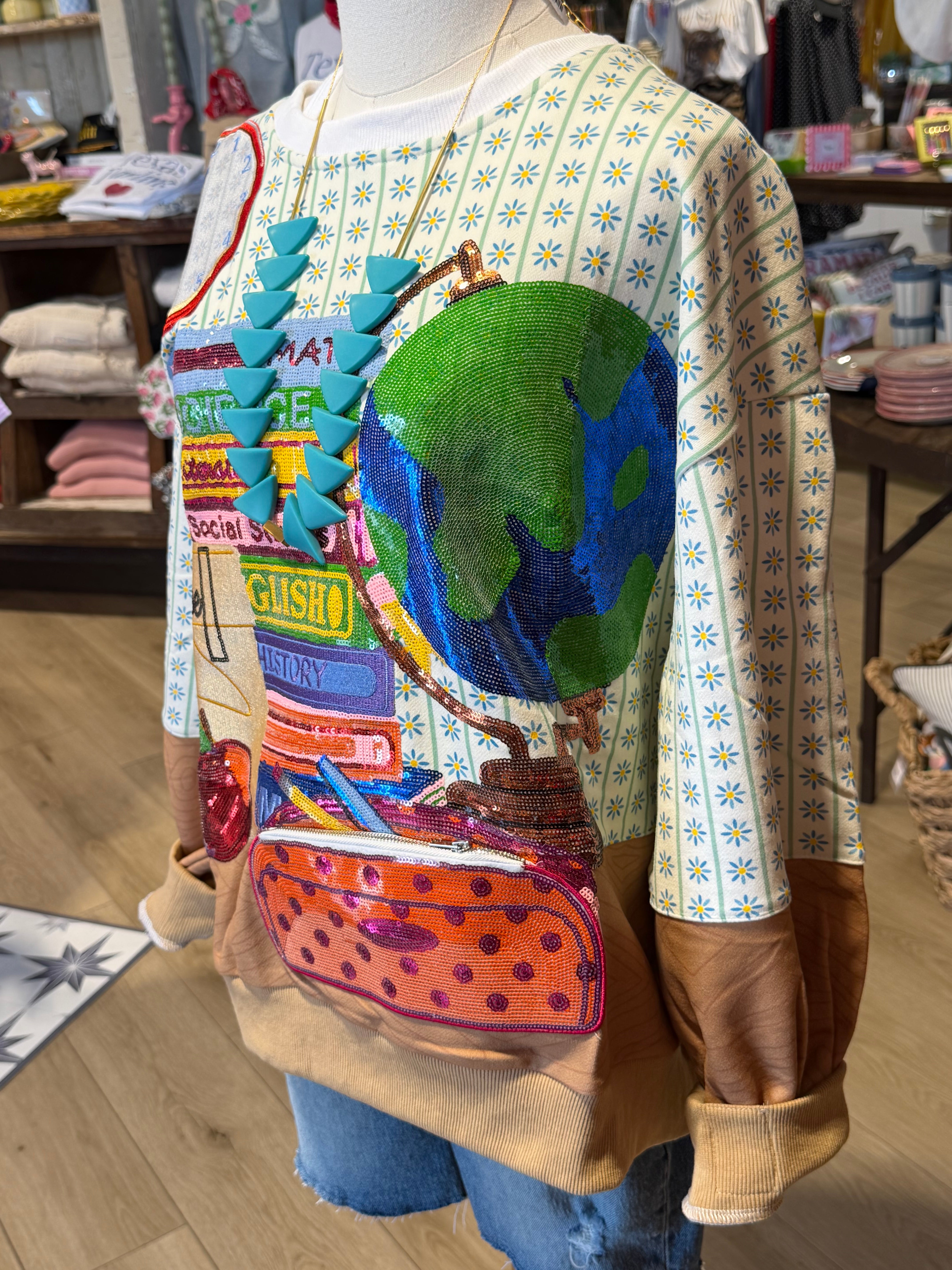 School Supplies Sweatshirt