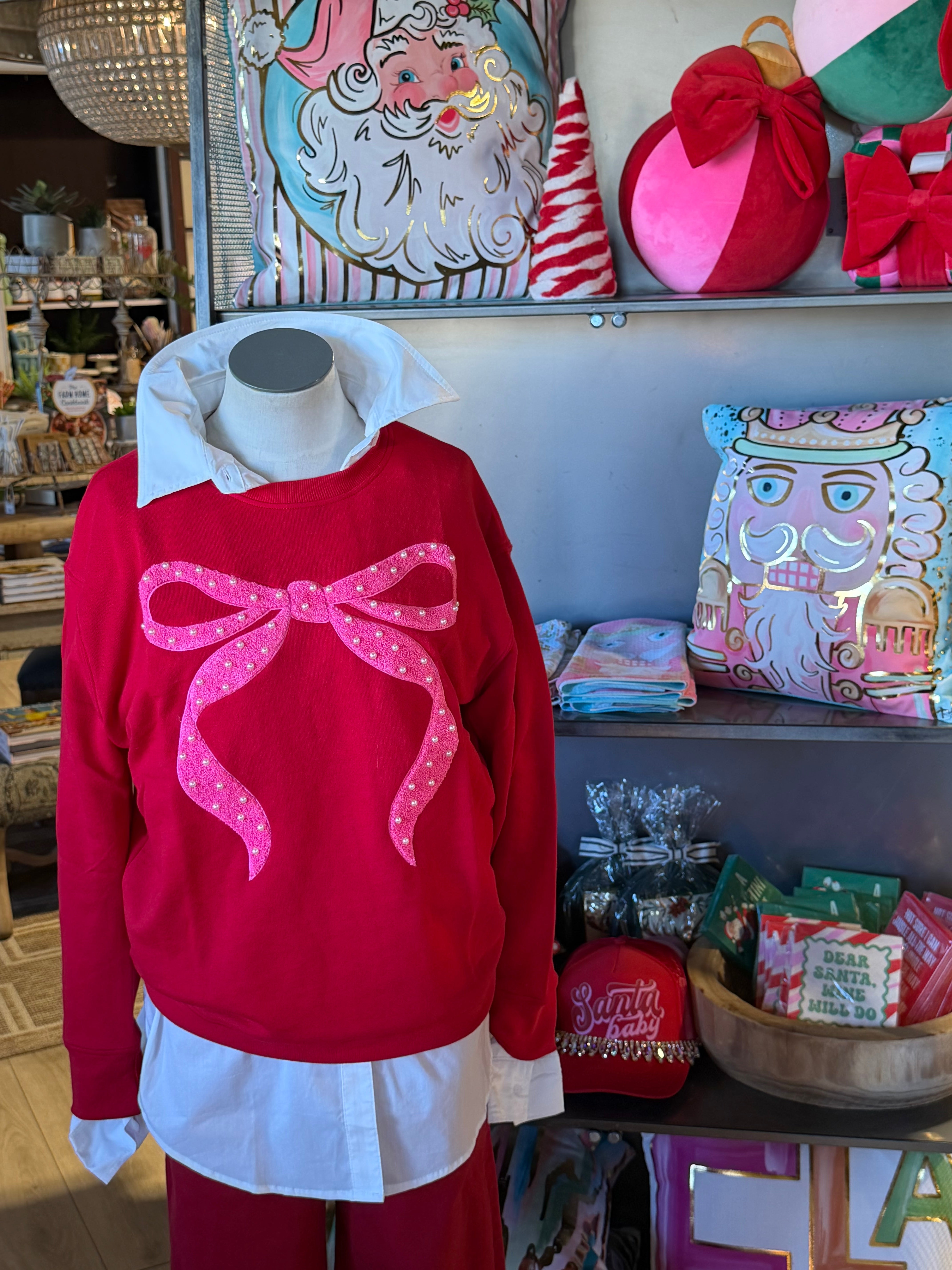 Pearlie Bow Sweatshirt